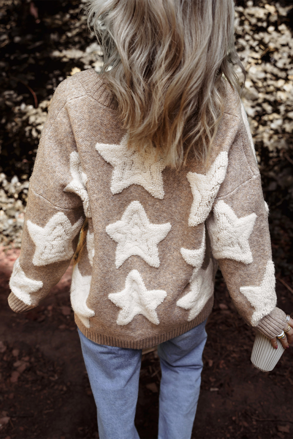Clare Sherpa Star Cardigan - Aaria Tees