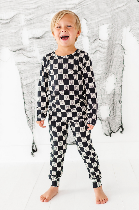 Checkered Ghost | BAMBOO PJ SET