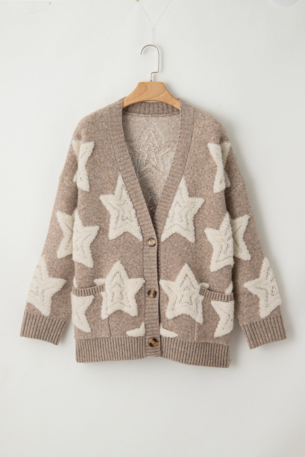 Clare Sherpa Star Cardigan - Aaria Tees