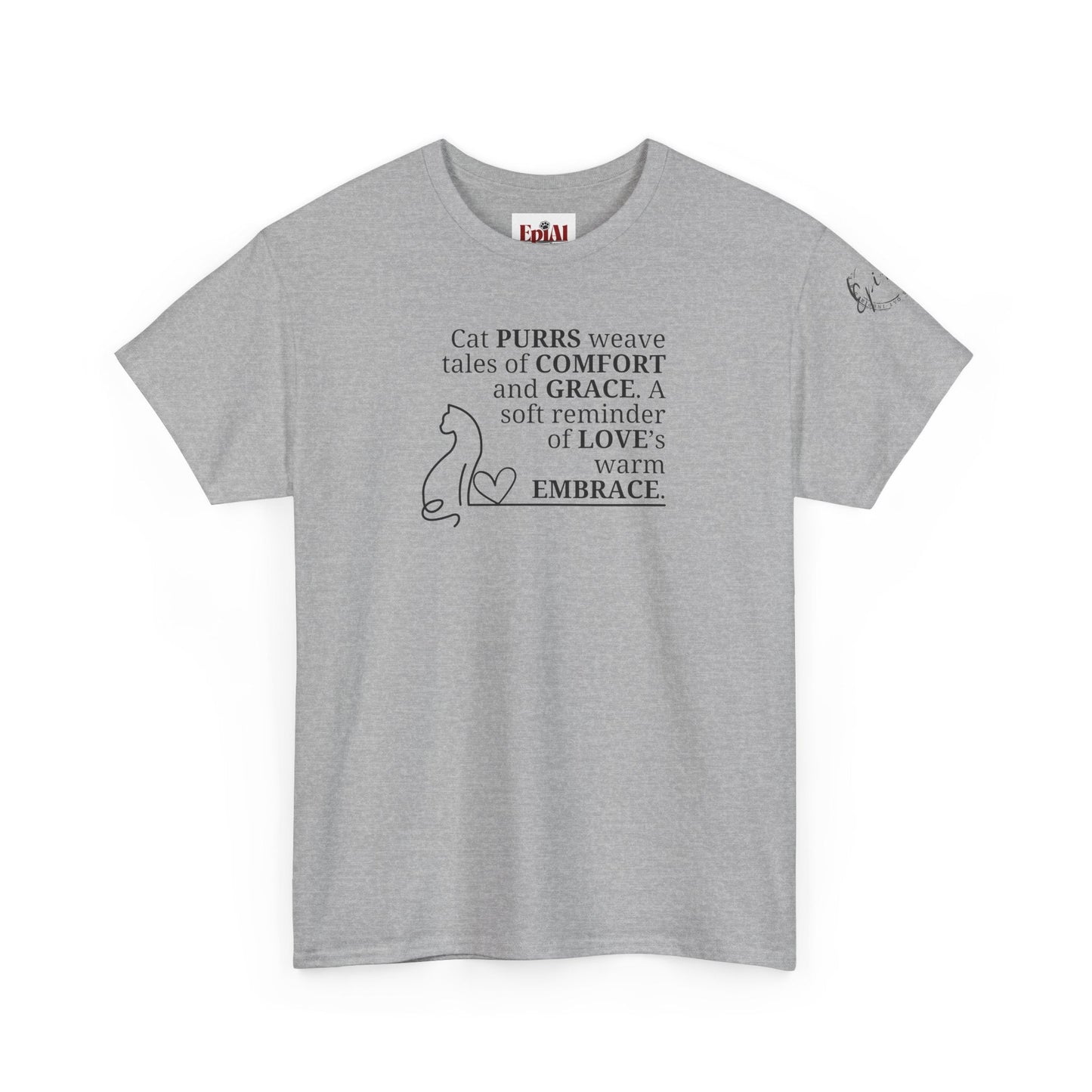 Cat Purrs Unisex Heavy Cotton Tee