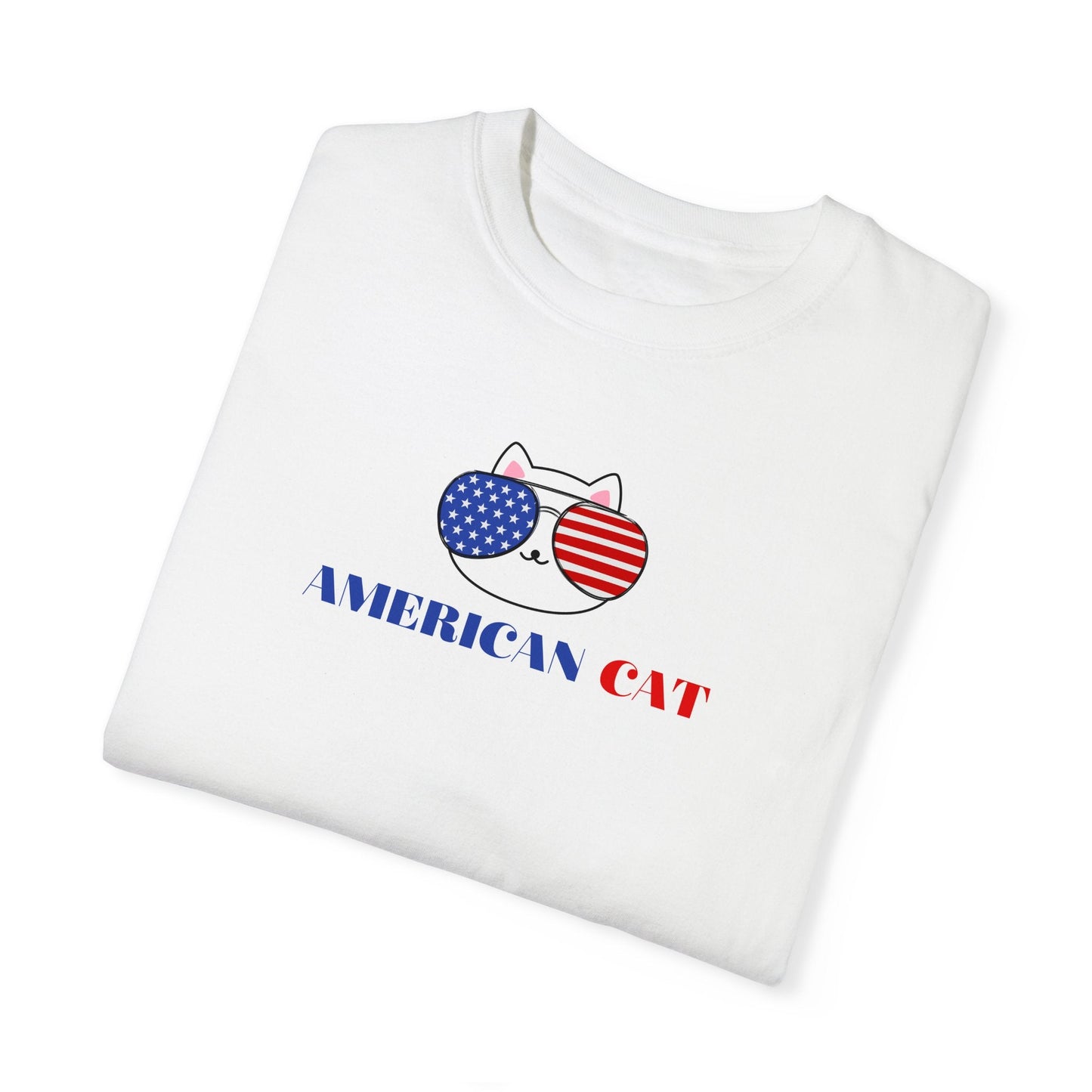 American Cat Unisex Garment-Dyed T-shirt