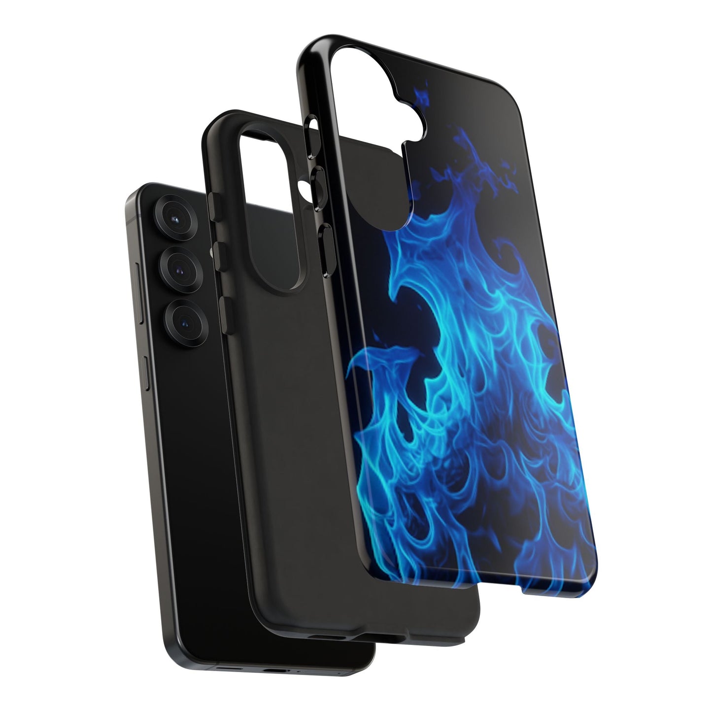 Blue Flames Tough Phone Case