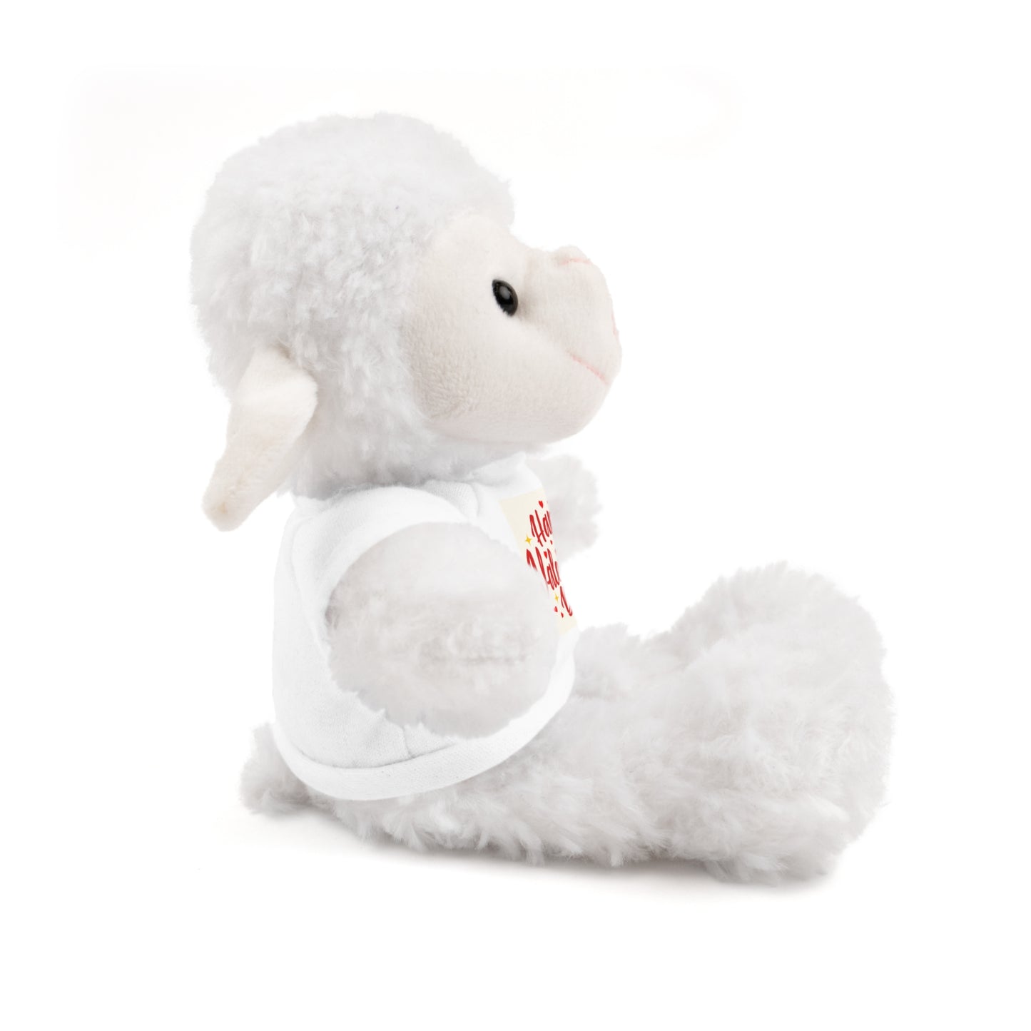 Happy Valentine Day Panda Stuffed Animal with Tee Aaria Tees