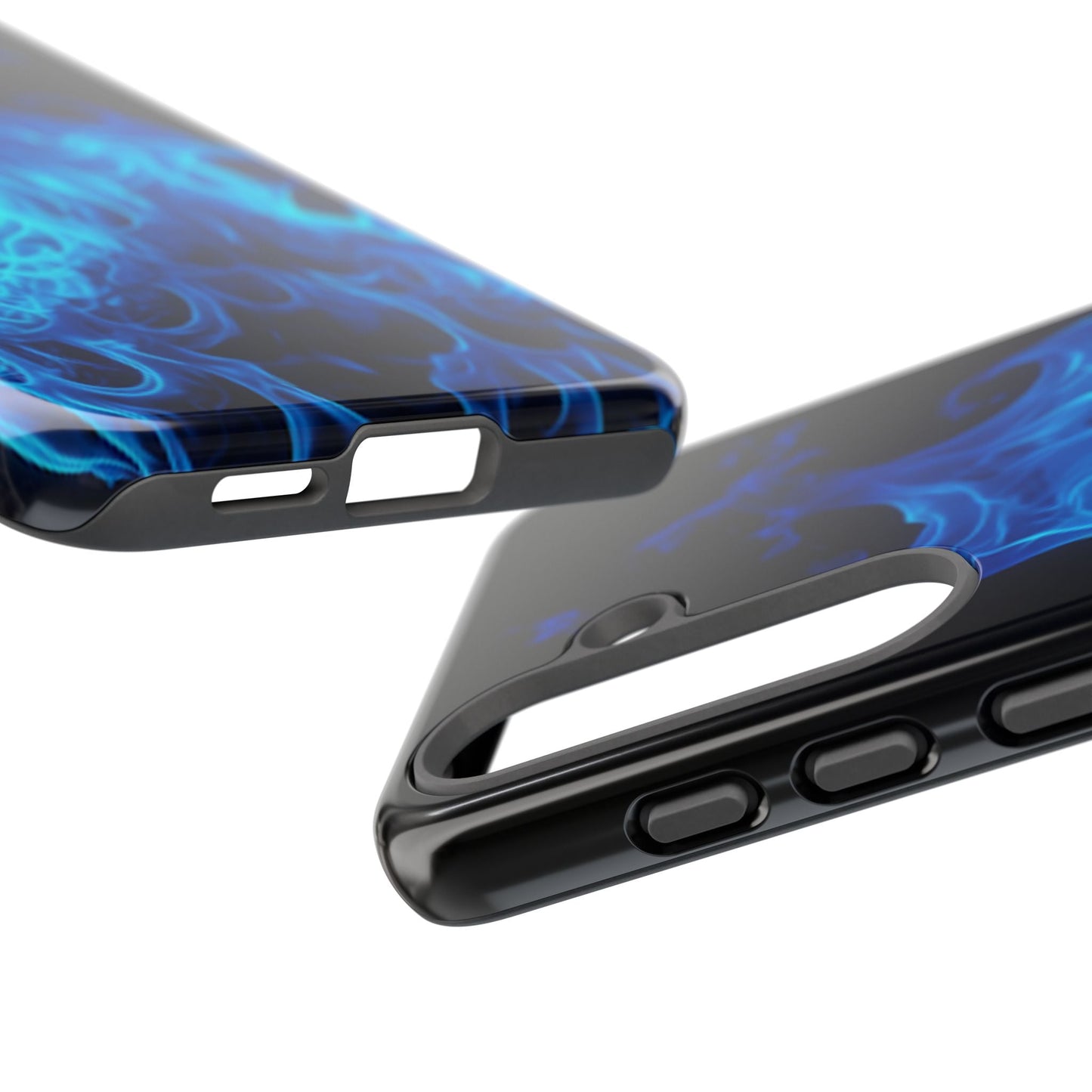 Blue Flames Tough Phone Case