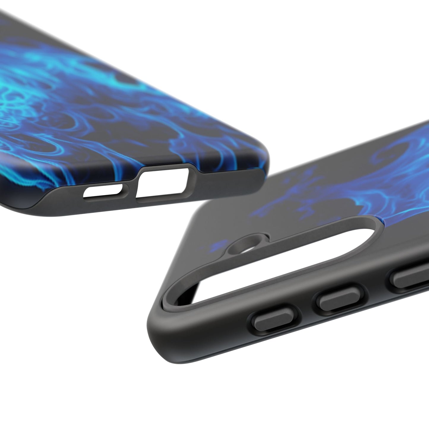 Blue Flames Tough Phone Case
