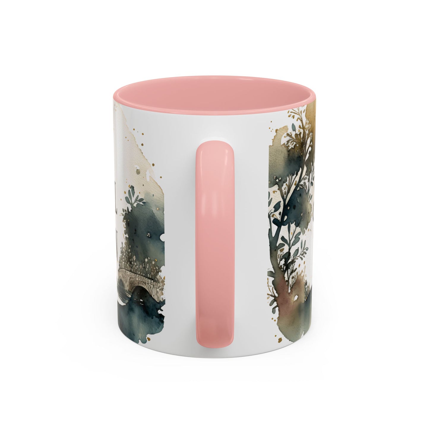 "Just a Small Town Girl" Accent Coffee Mug - Beautiful Watercolor Design for Everyday Enjoyment - Aaria Tees