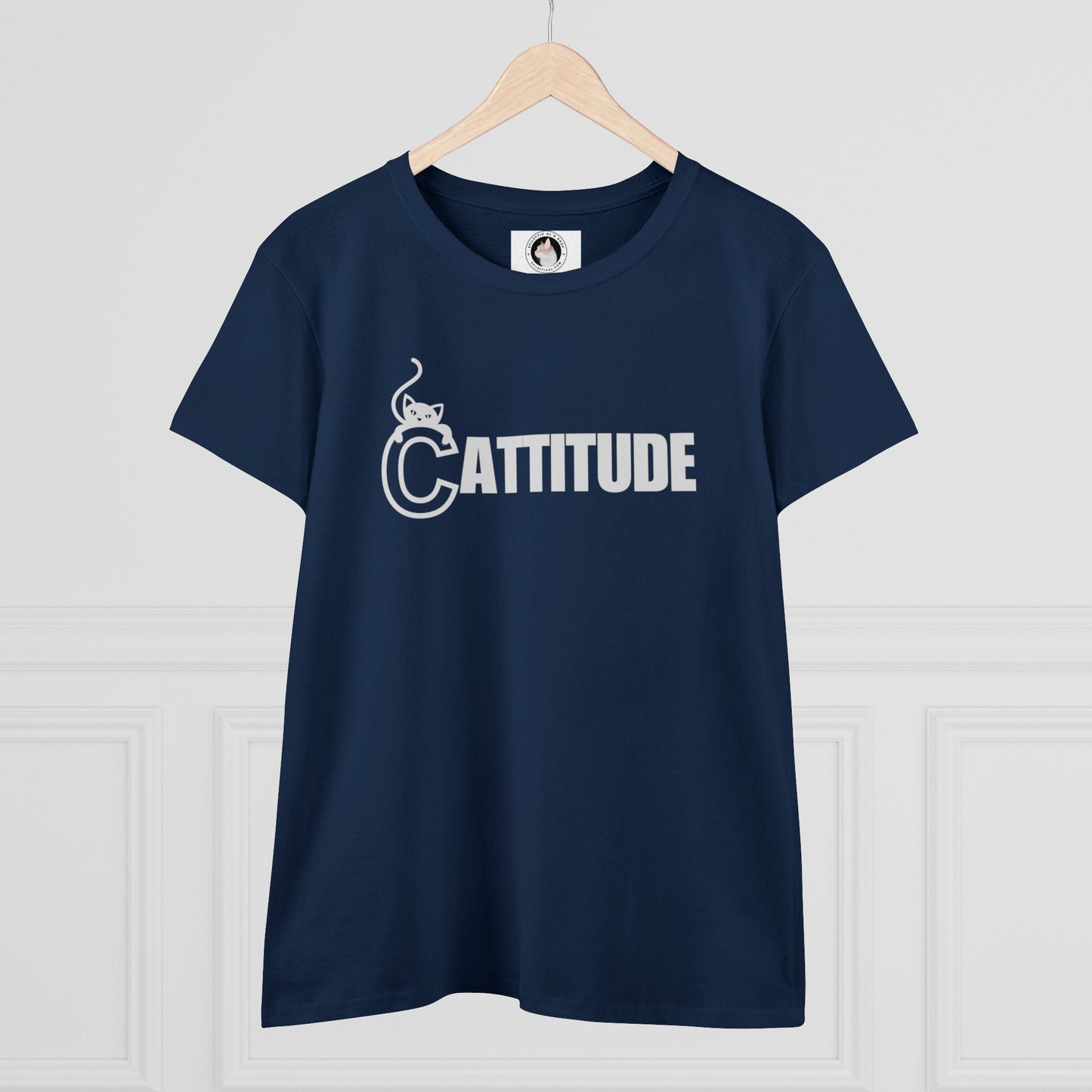 Cattitude Women's Midweight Cotton Tee