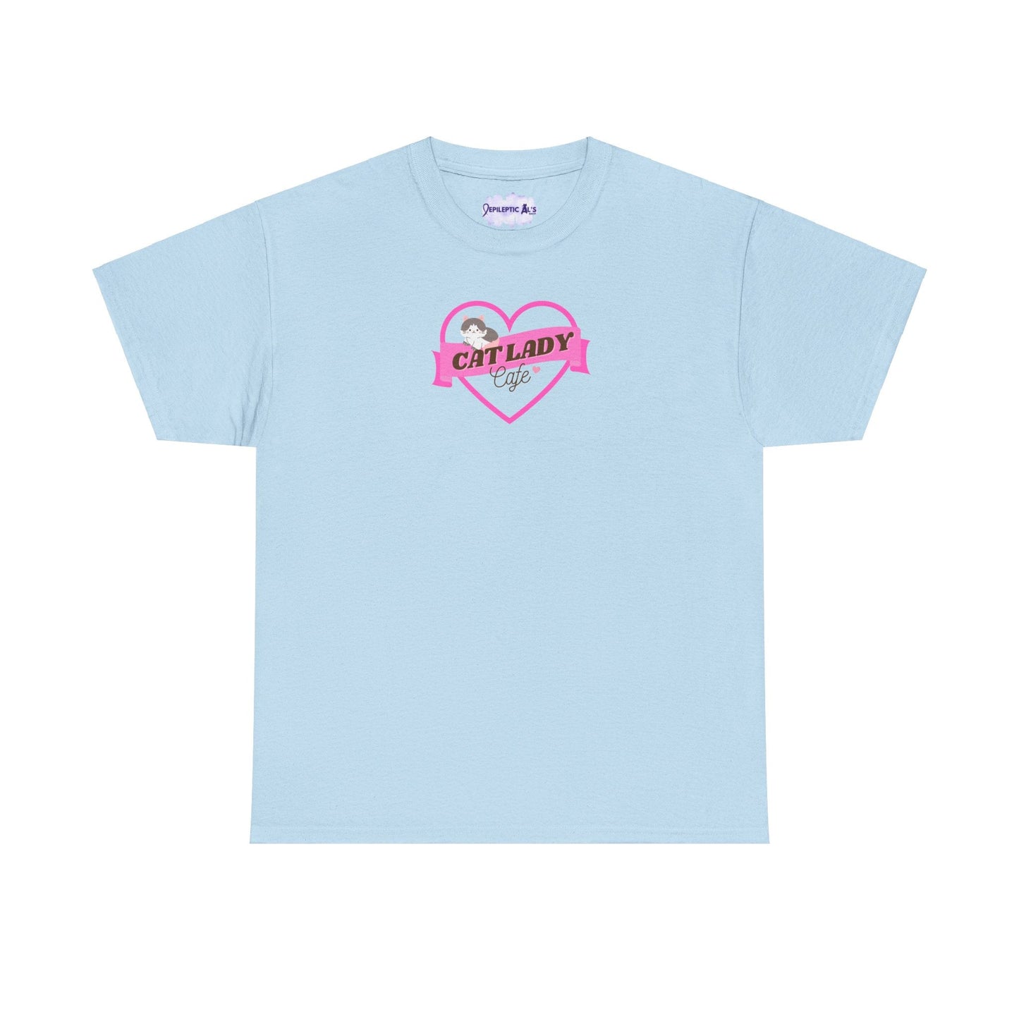 Cat Lady Cafe Unisex Heavy Cotton Tee