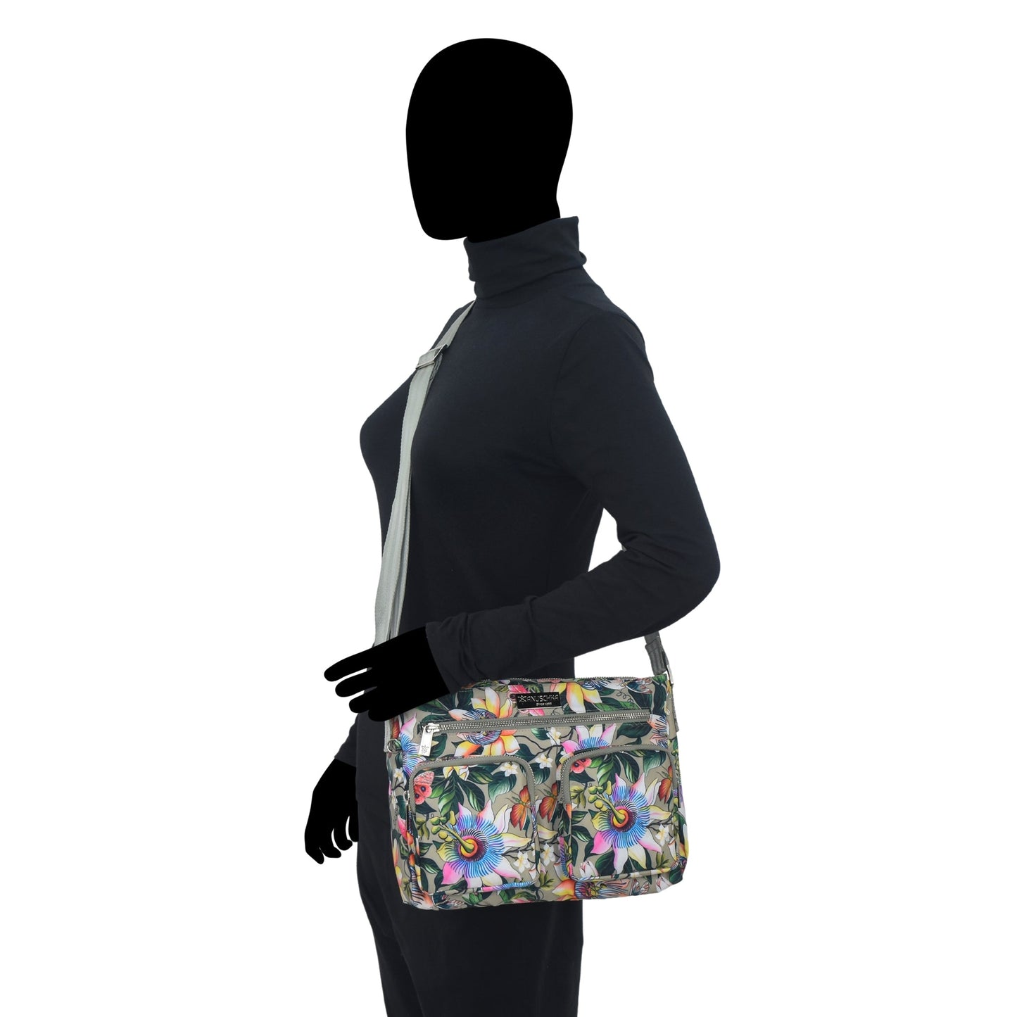 Wanderlust Luxe Fabric Crossbody Bag - 12022