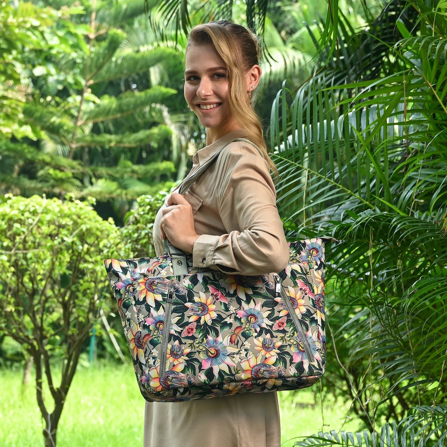 Wanderlust Luxe Fabric Tote - 12025