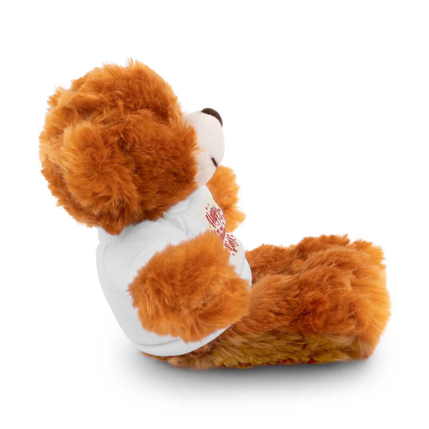 Happy Valentine Day Panda Stuffed Animal with Tee Aaria Tees