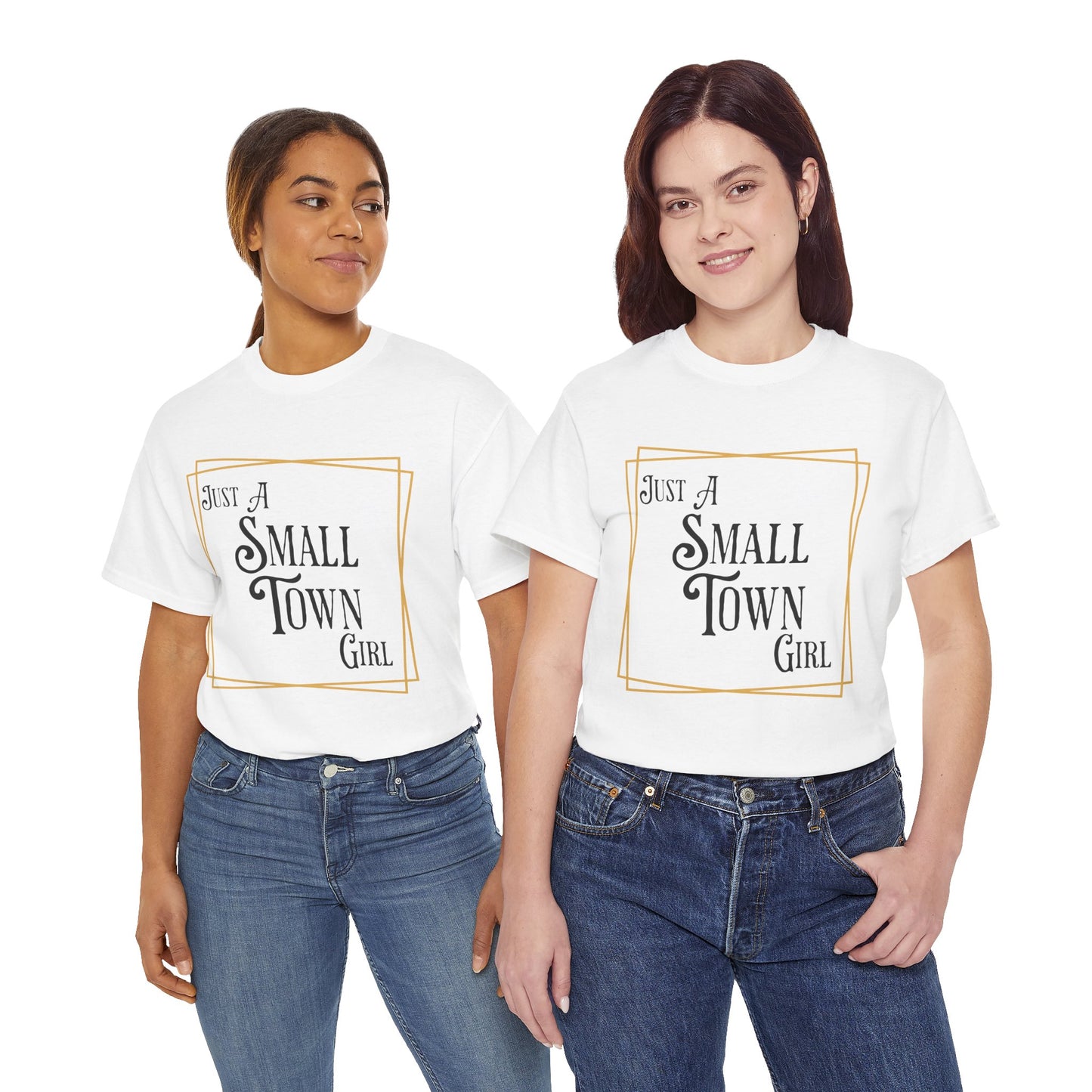 "Just a Small Town Girl" Cotton Tee - Aaria Tees