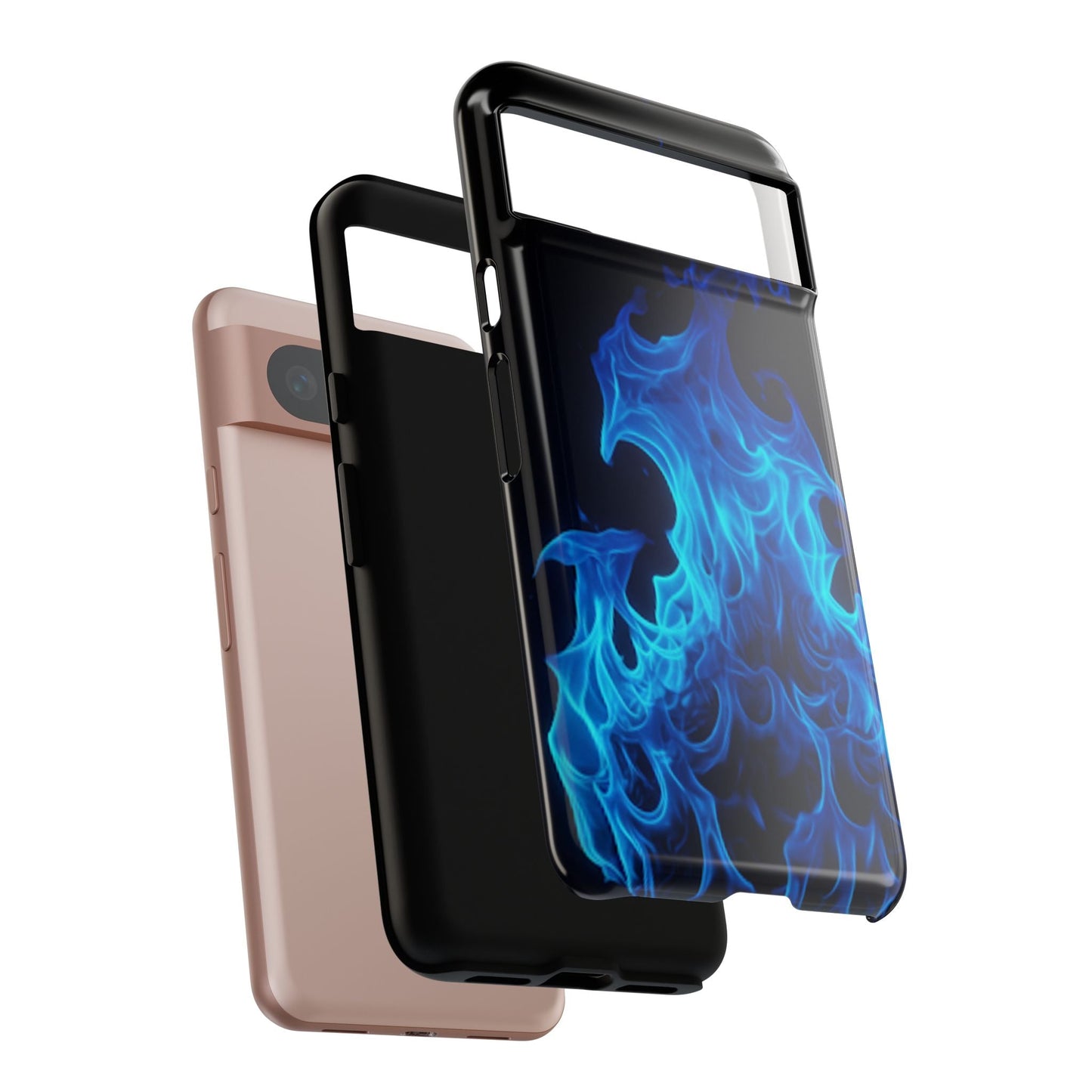 Blue Flames Tough Phone Case