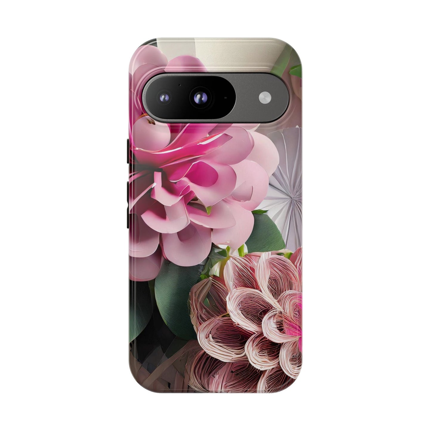 Elegant Paper Flowers Tough Phone Case