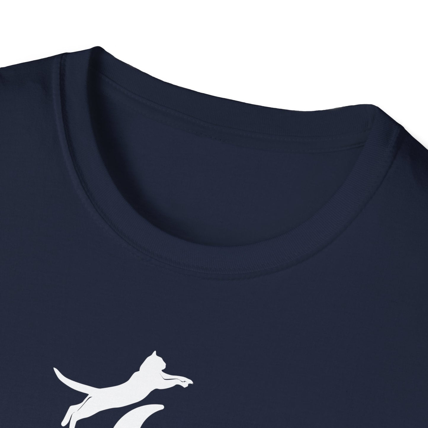 Cat Jumped Over the Moon Unisex Softstyle T-Shirt