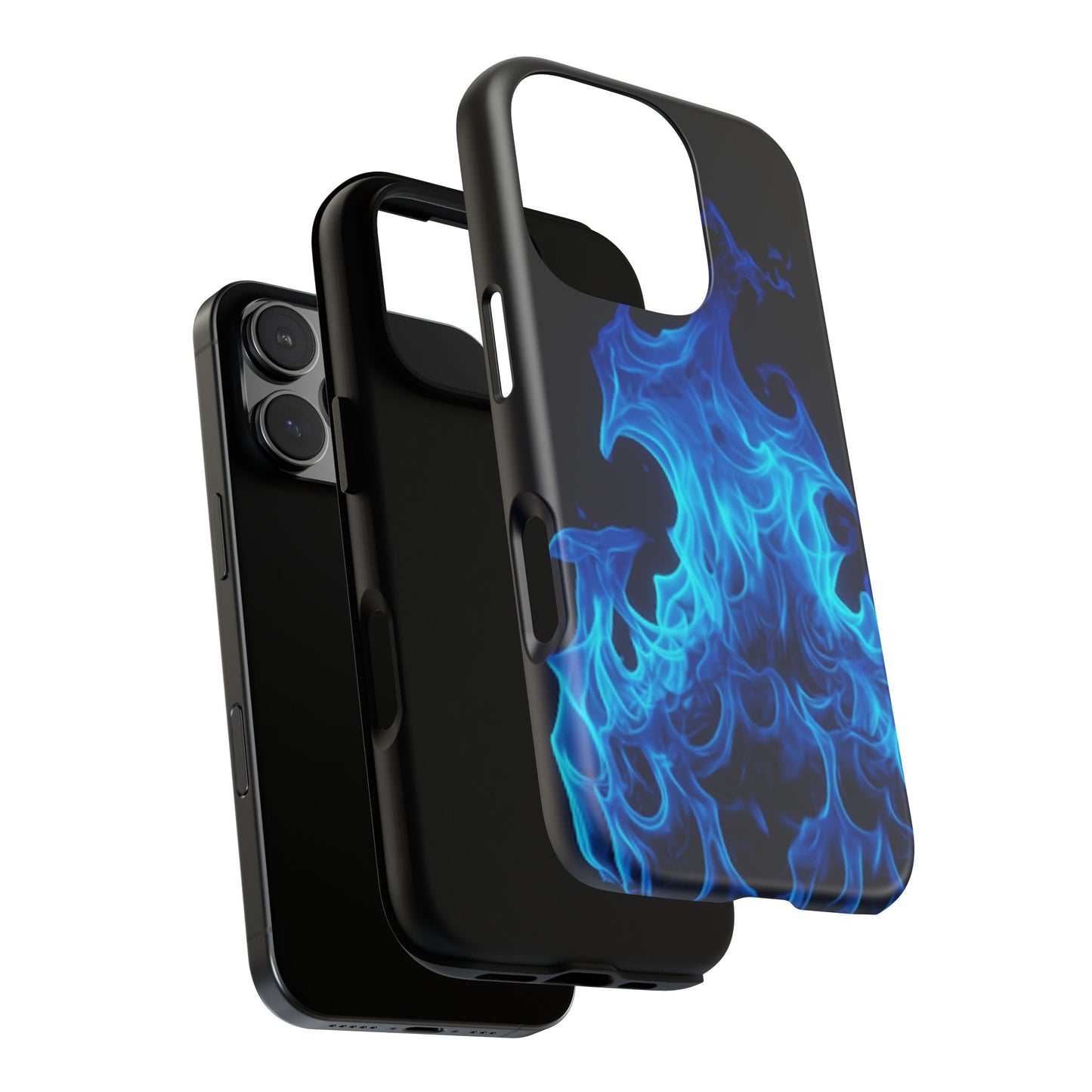 Blue Flames Tough Phone Case