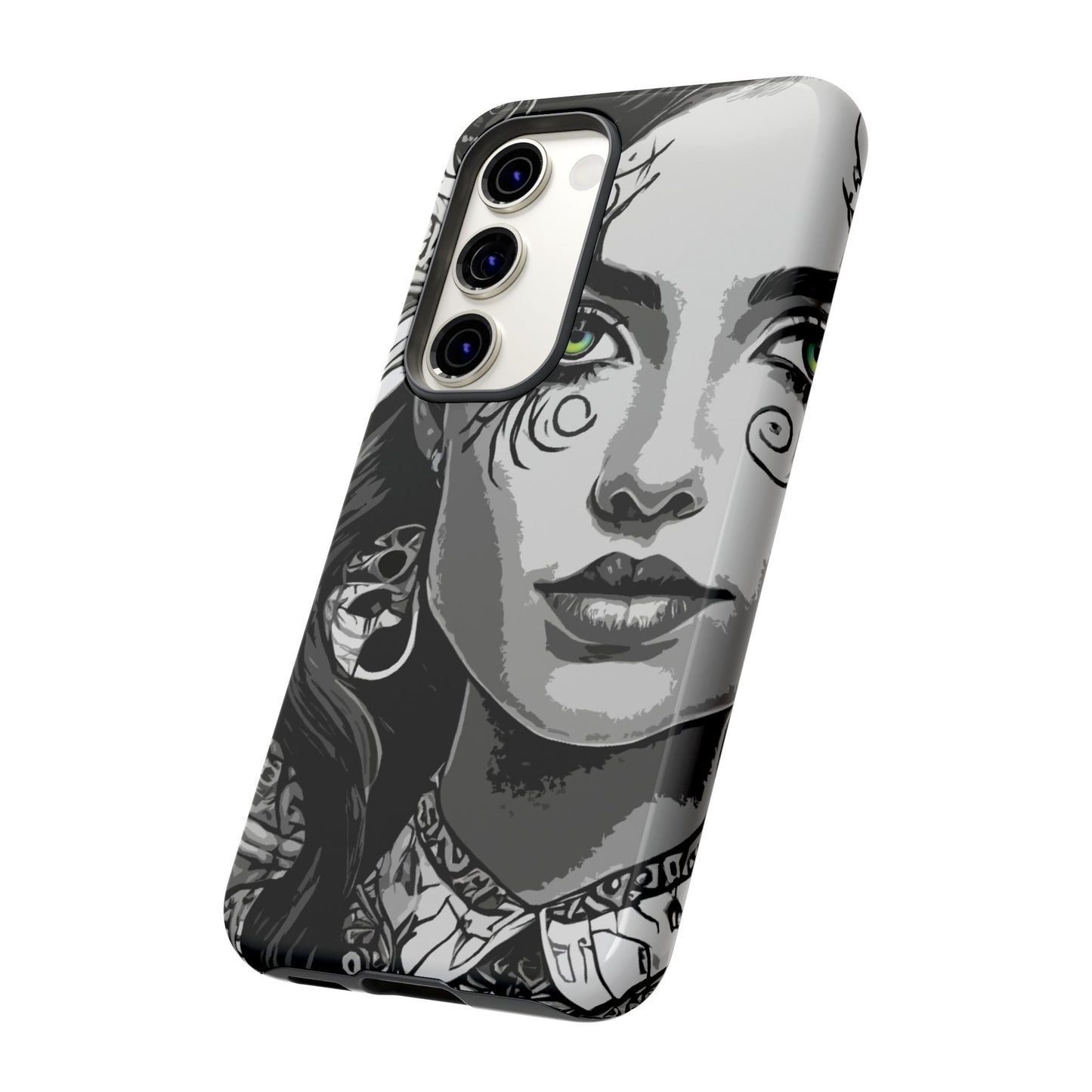 Green Eyed Devilish Beauty Tough Phone Case