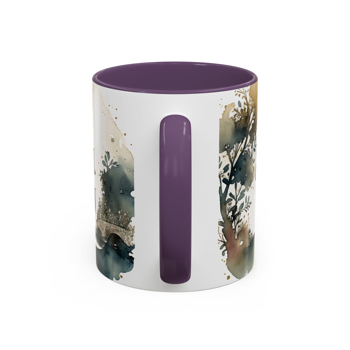 "Just a Small Town Girl" Accent Coffee Mug - Beautiful Watercolor Design for Everyday Enjoyment - Aaria Tees