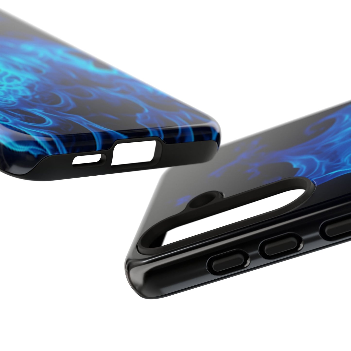 Blue Flames Tough Phone Case