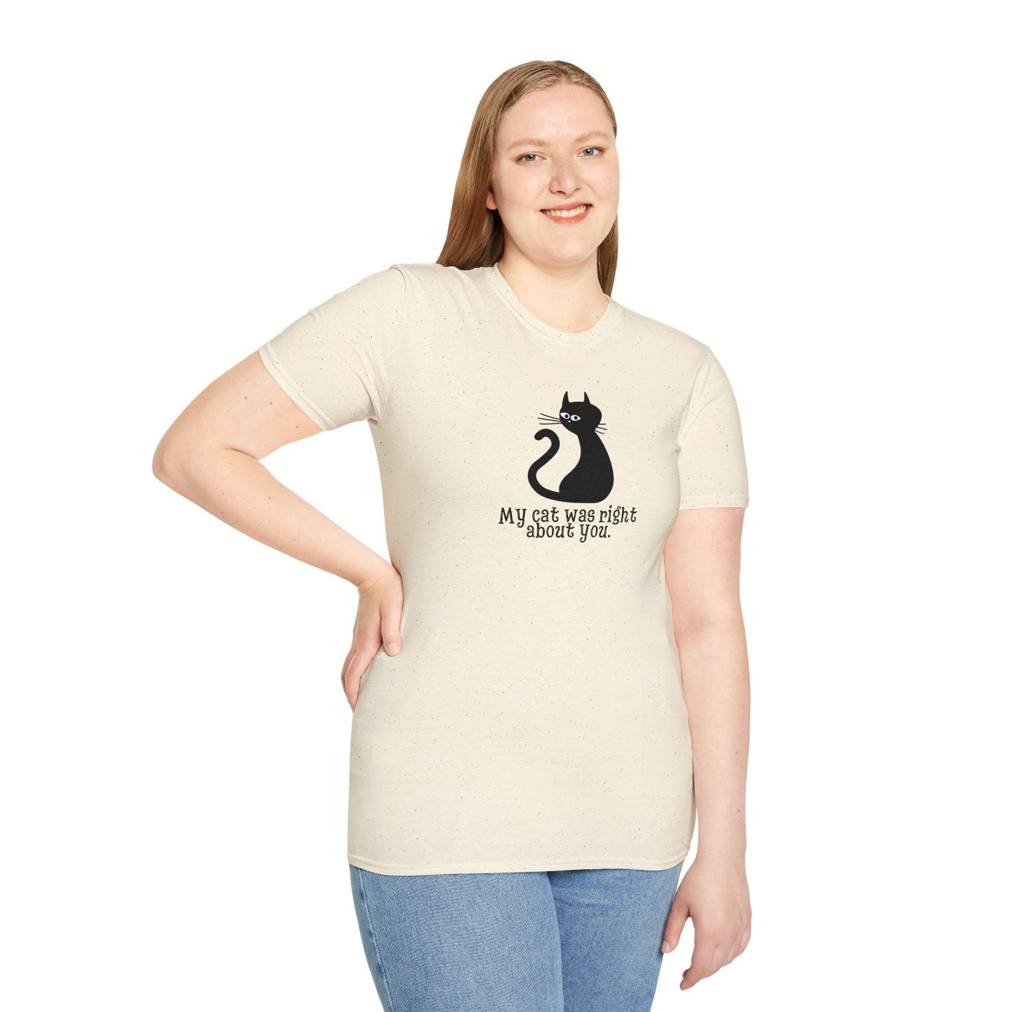 Cat Was Right Unisex Softstyle T-Shirt