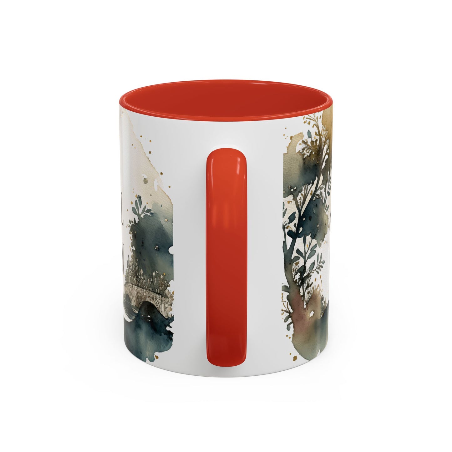 "Just a Small Town Girl" Accent Coffee Mug - Beautiful Watercolor Design for Everyday Enjoyment - Aaria Tees