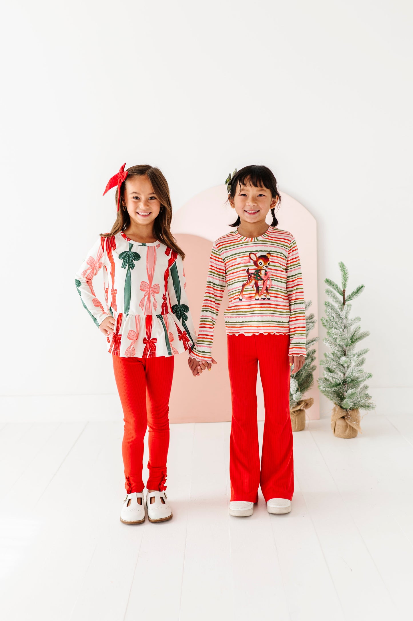 Holly Red | Ribbed SLIM LEGGINGS