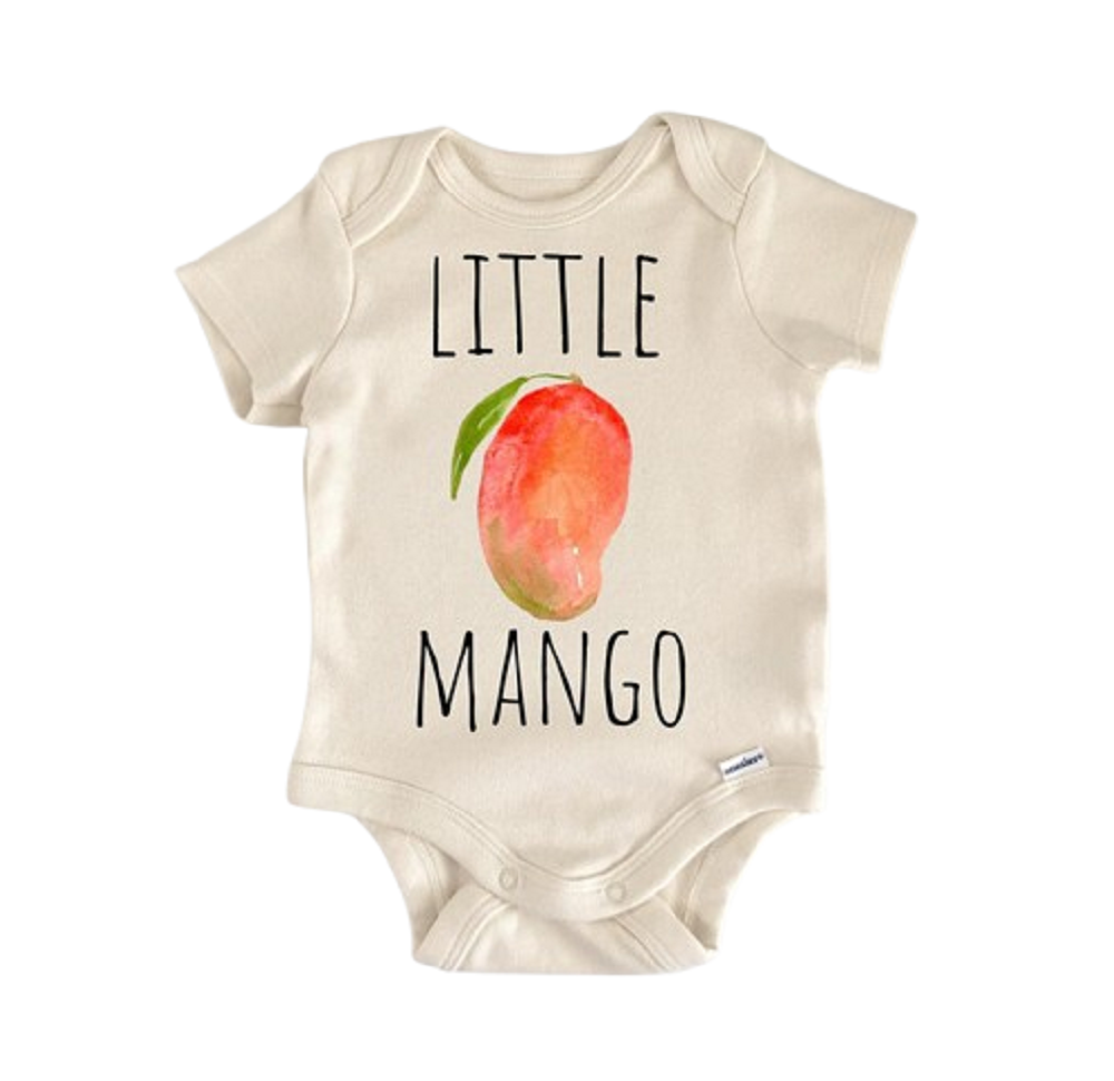 Mango Fruit - Baby Boy Girl Clothes Infant Bodysuit Funny Cute Newborn Aaria Tees