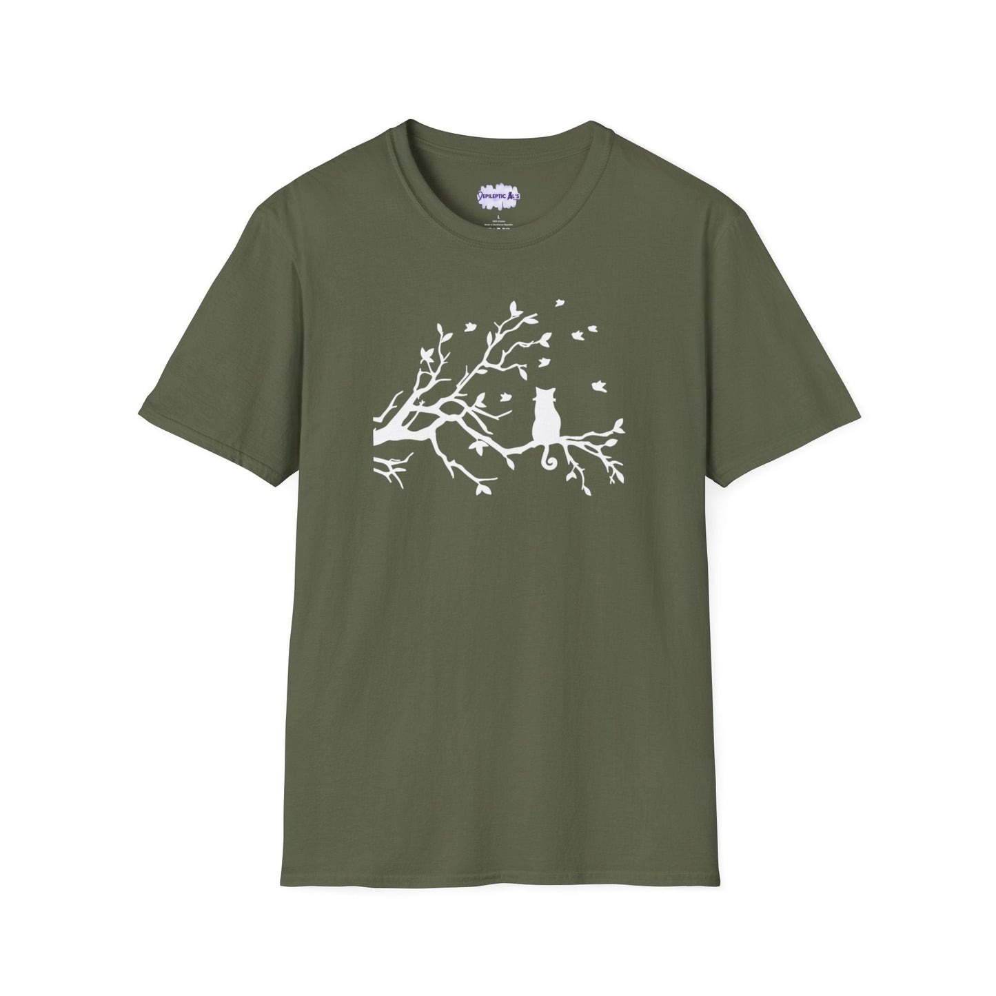 Cat in a Tree Unisex Softstyle T-Shirt