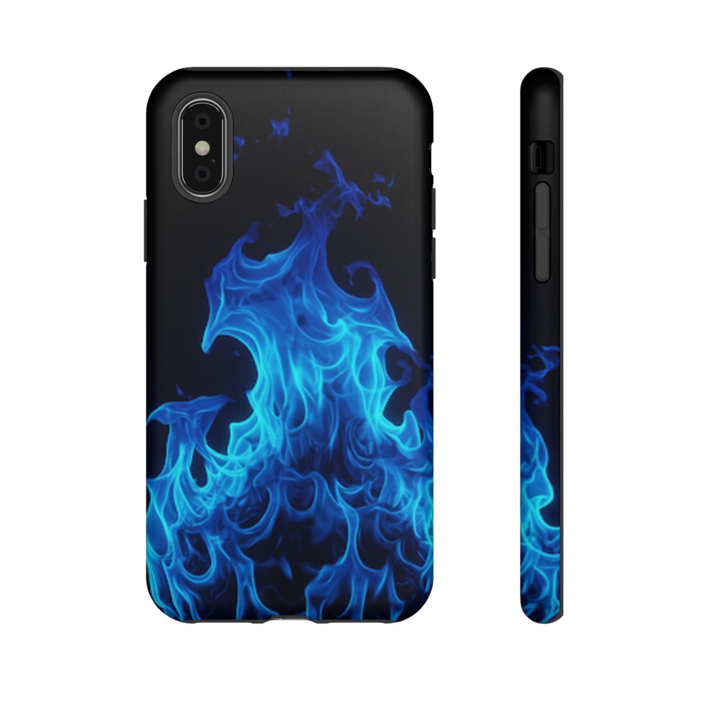 Blue Flames Tough Phone Case