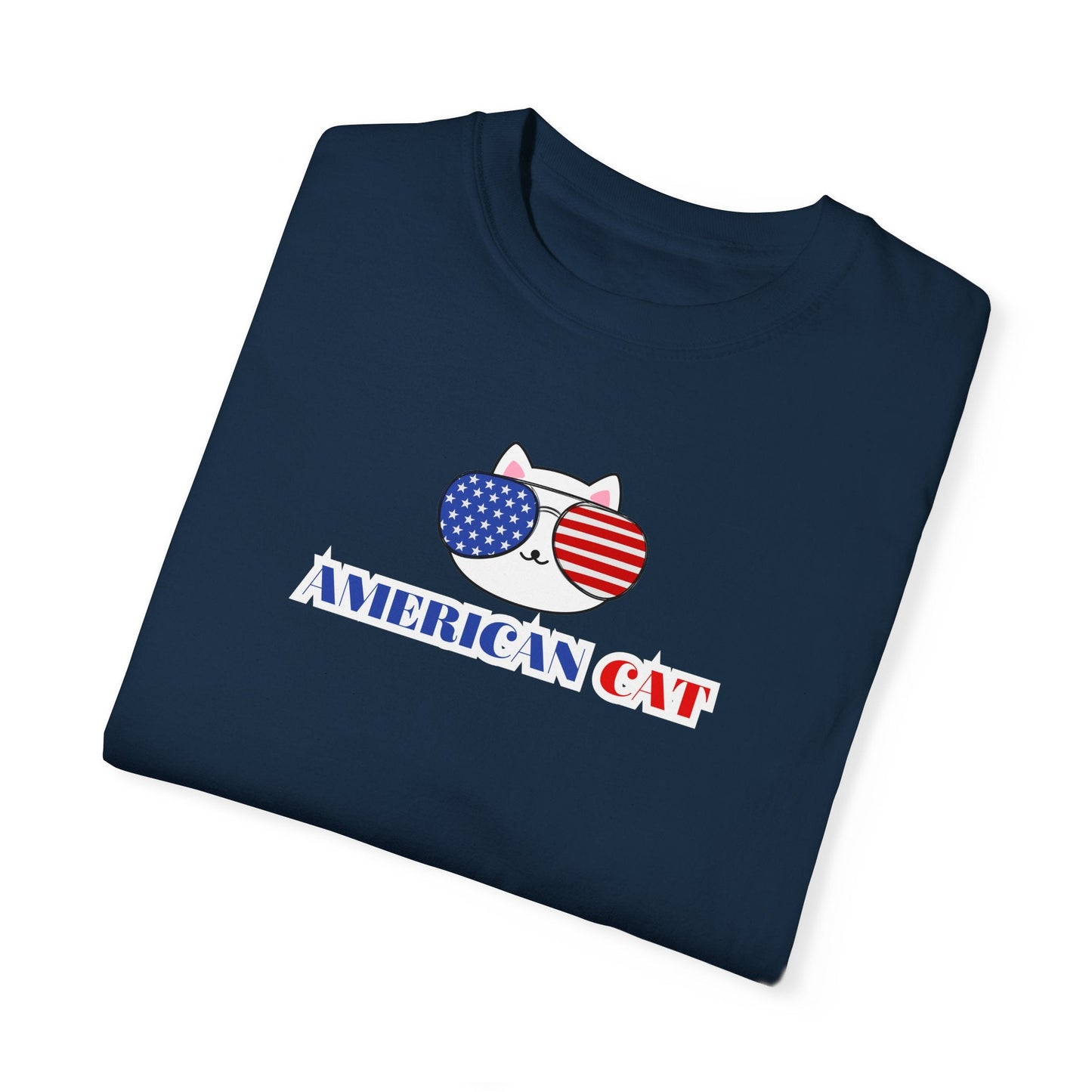 American Cat Unisex Garment-Dyed T-shirt