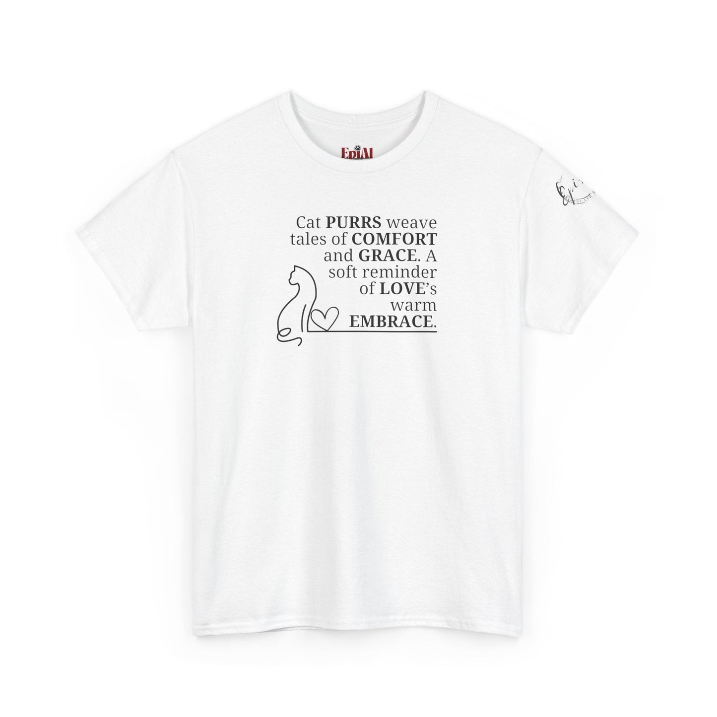 Cat Purrs Unisex Heavy Cotton Tee