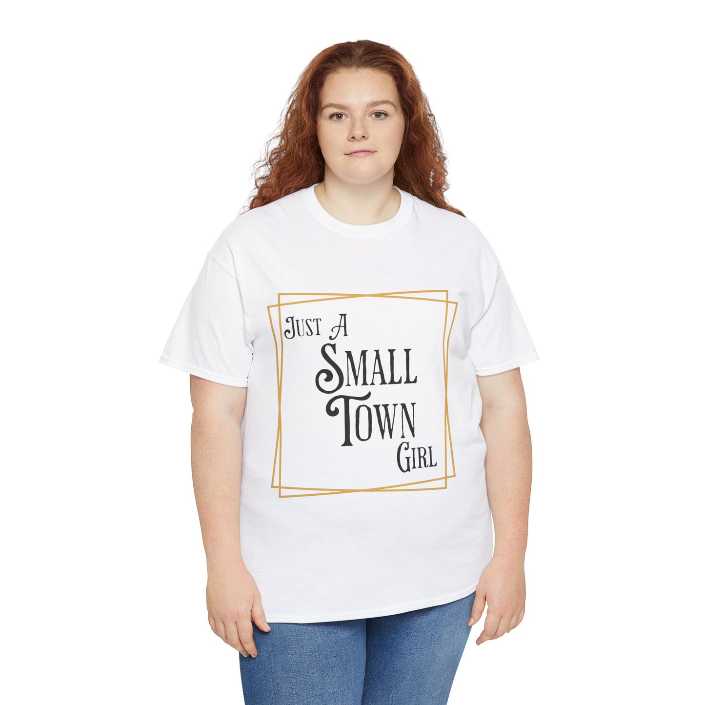 "Just a Small Town Girl" Cotton Tee - Aaria Tees
