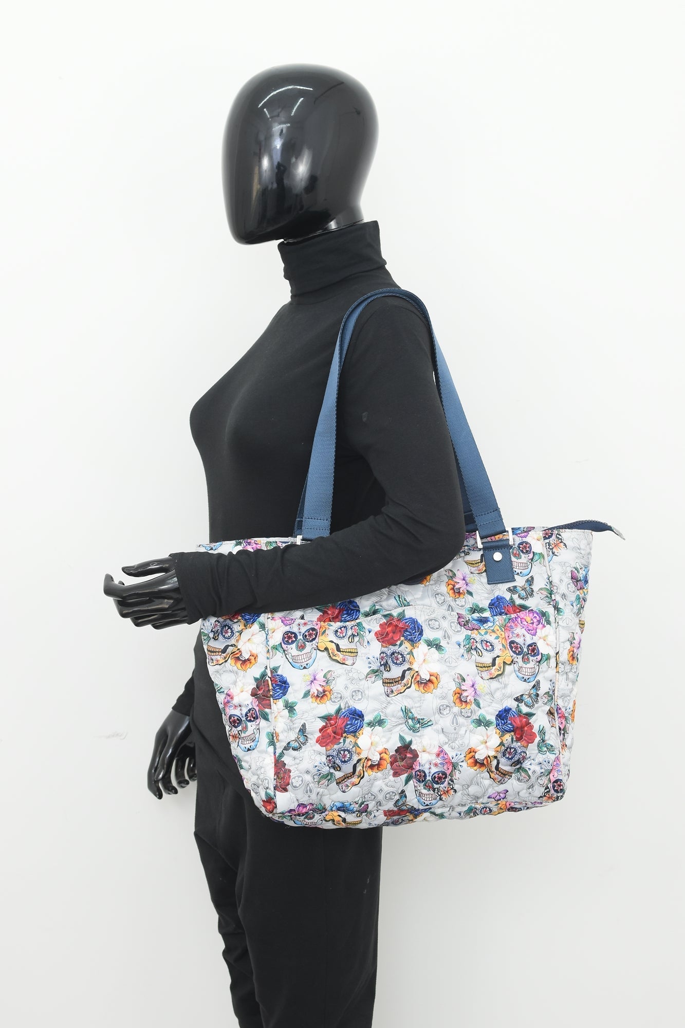 Wanderlust Quilted Fabric Tote Bag - 16014