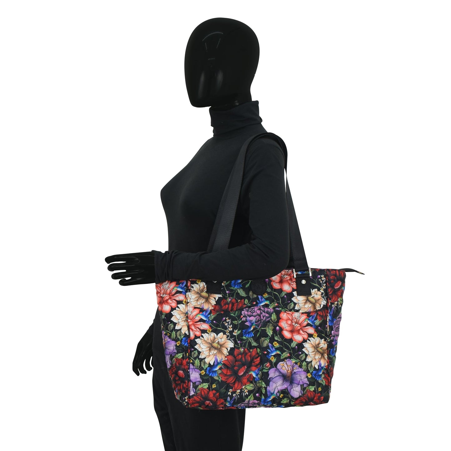 Wanderlust Quilted Fabric Tote Bag - 16014