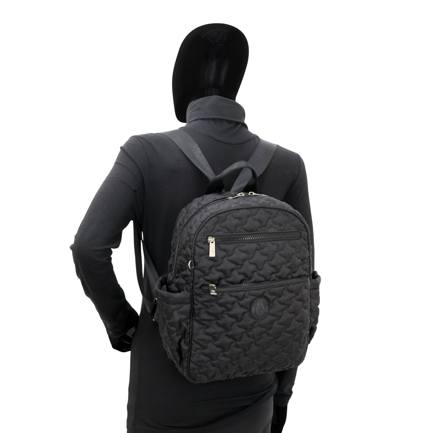 Wanderlust Quilted Fabric Backpack - 16015