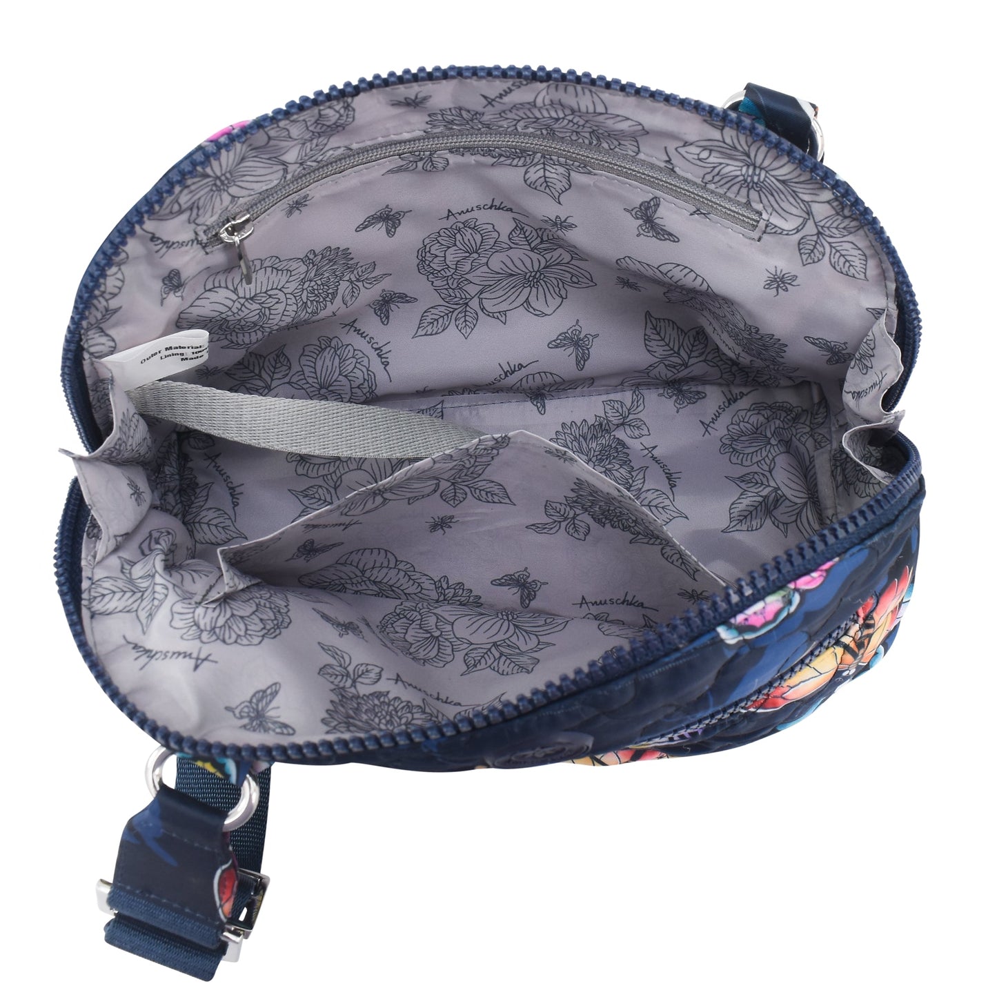 Wanderlust Quilted Fabric Dome Crossbody - 16017