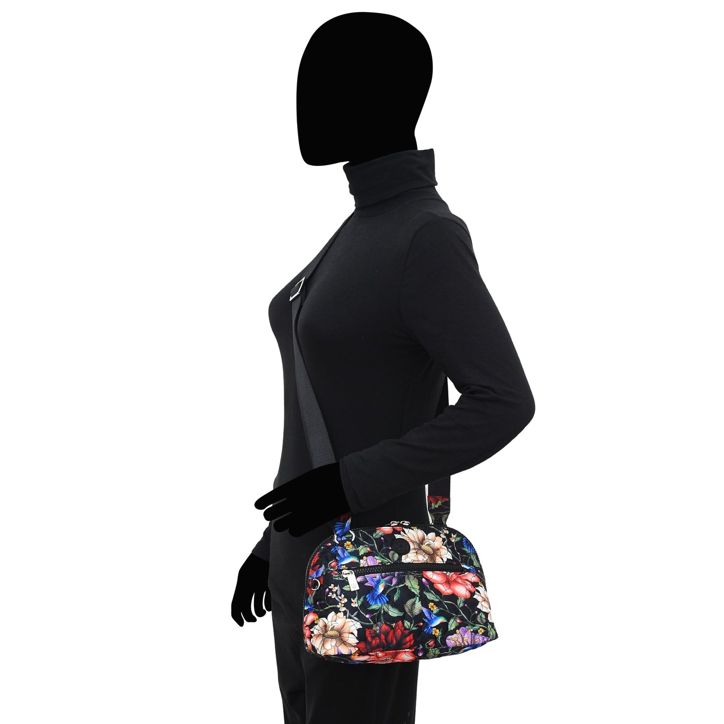 Wanderlust Quilted Fabric Dome Crossbody - 16017