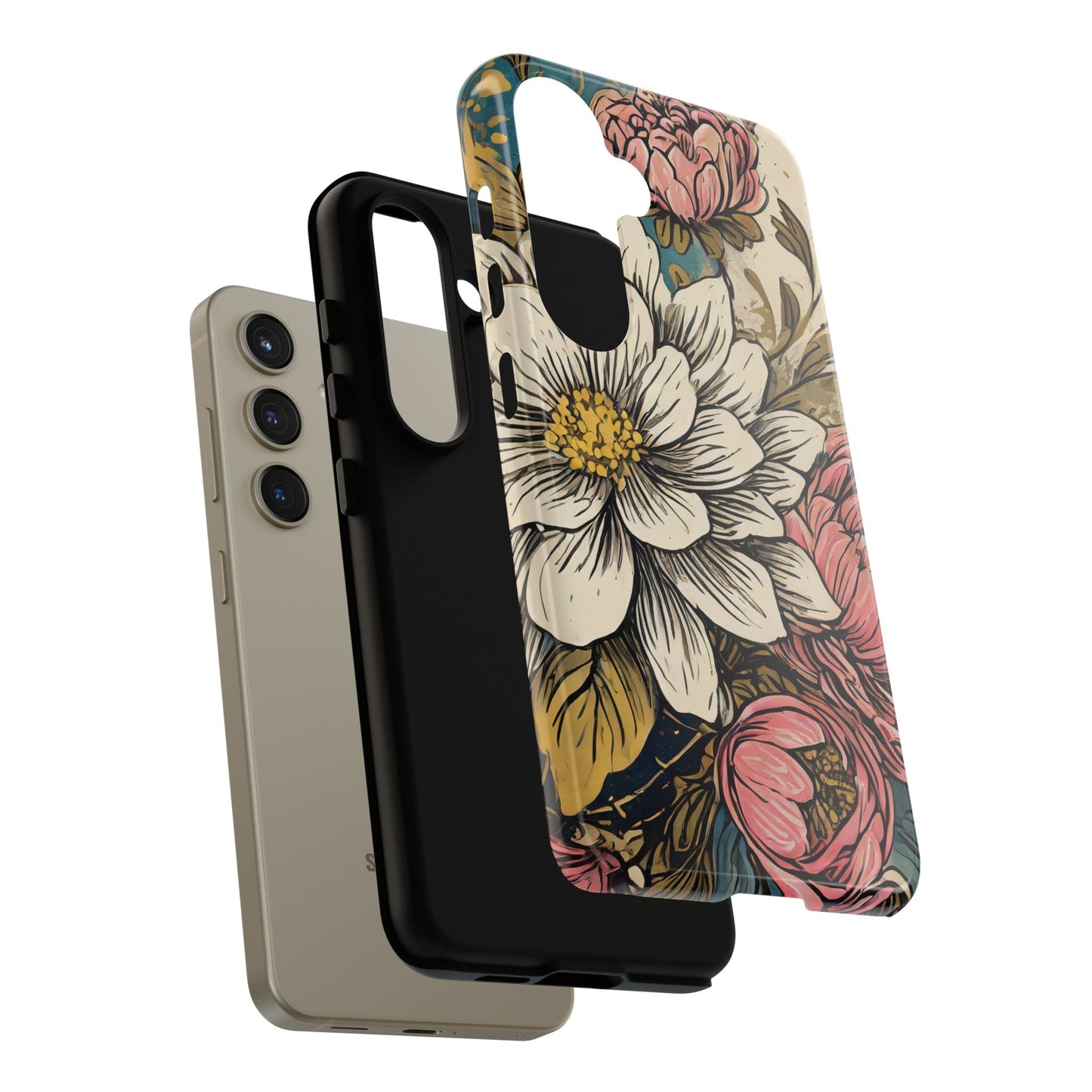 Beautiful White Floral Tough Case