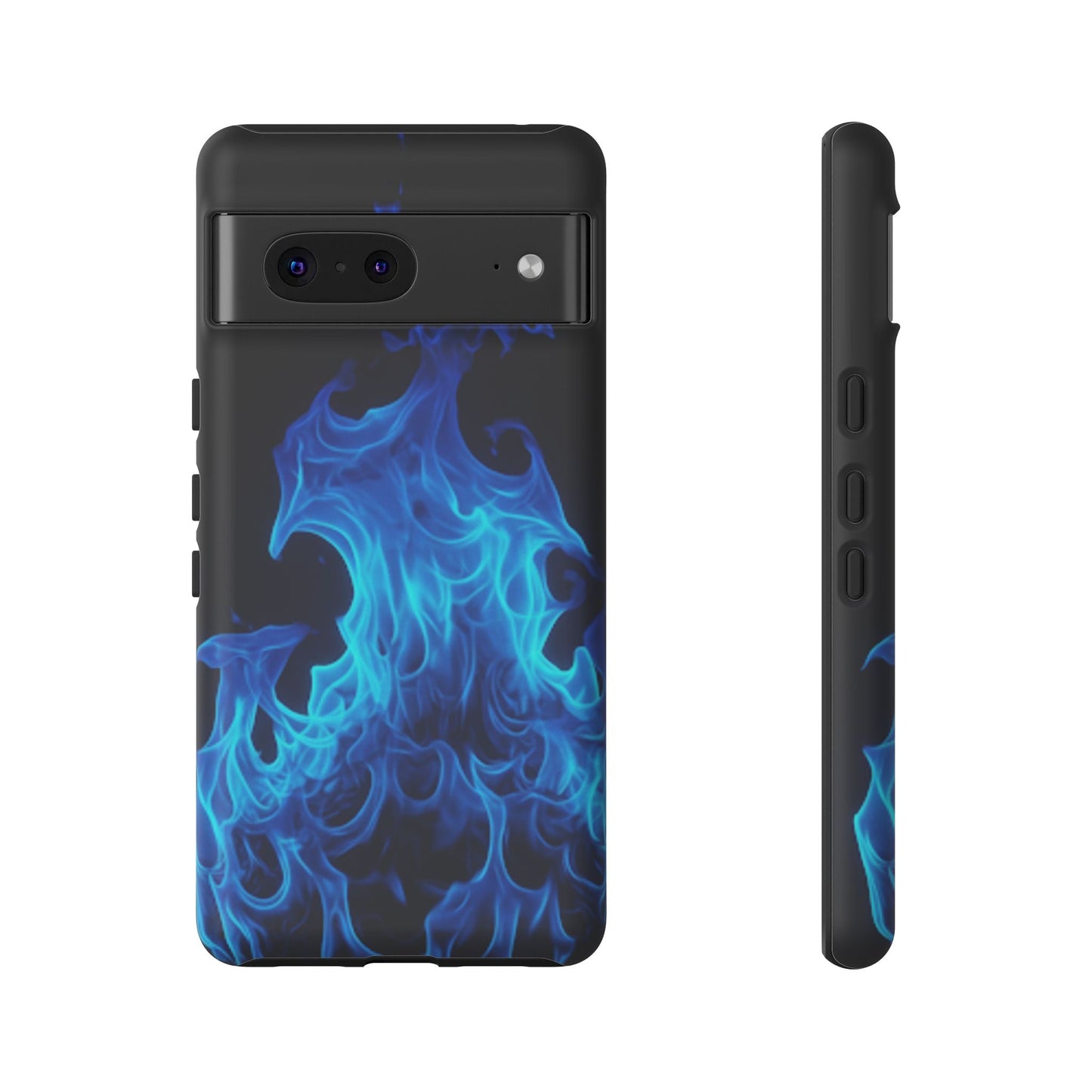 Blue Flames Tough Phone Case