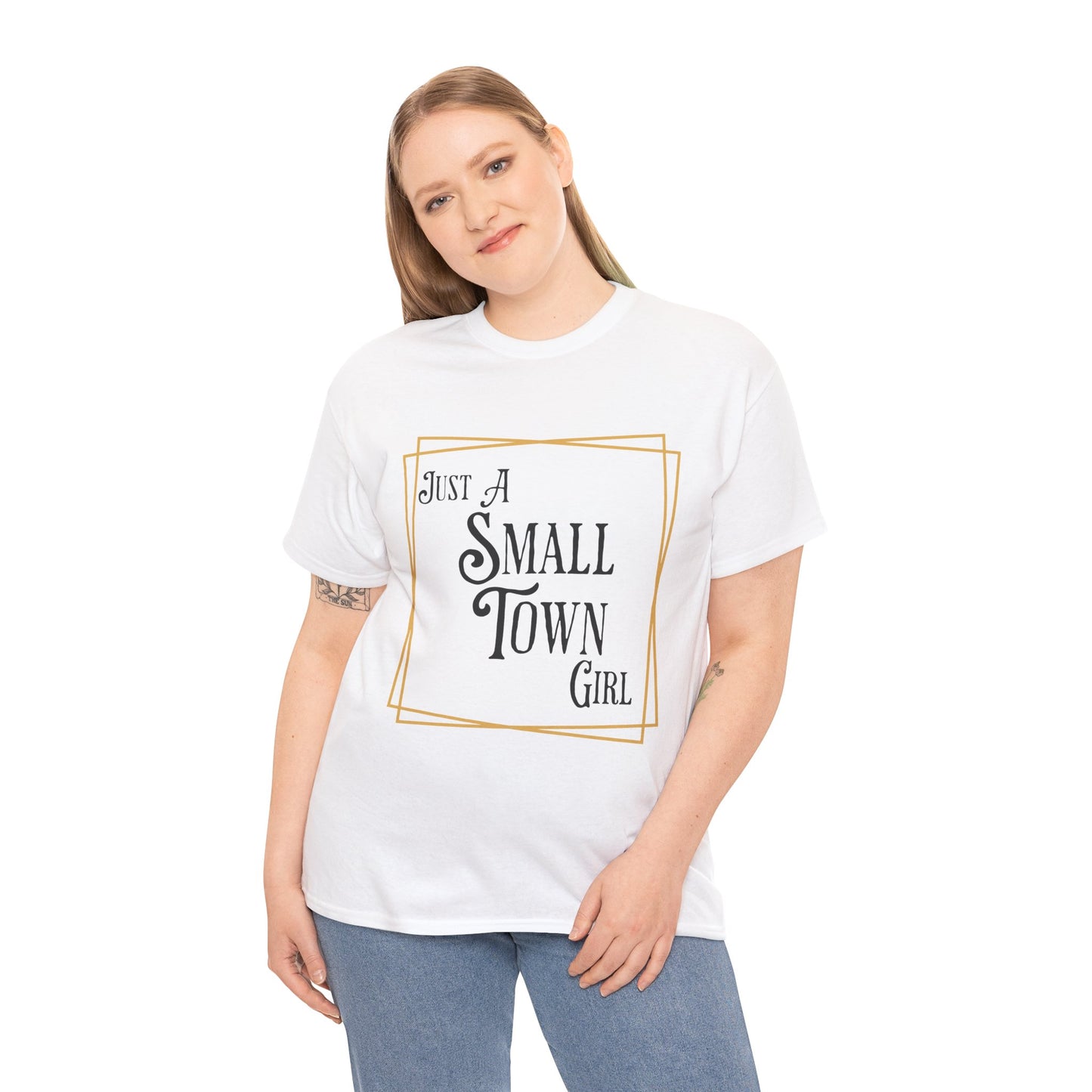 "Just a Small Town Girl" Cotton Tee - Aaria Tees