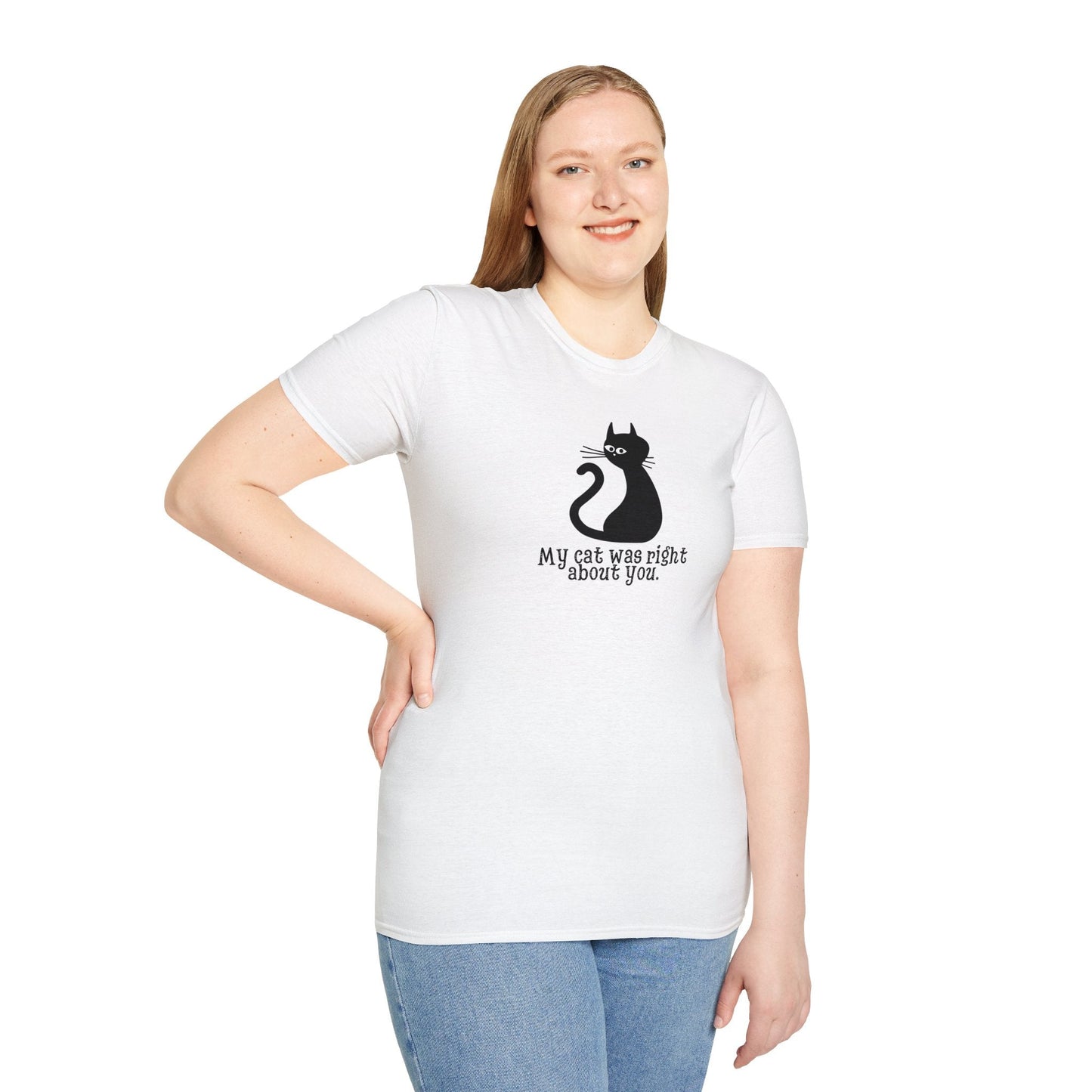 Cat Was Right Unisex Softstyle T-Shirt