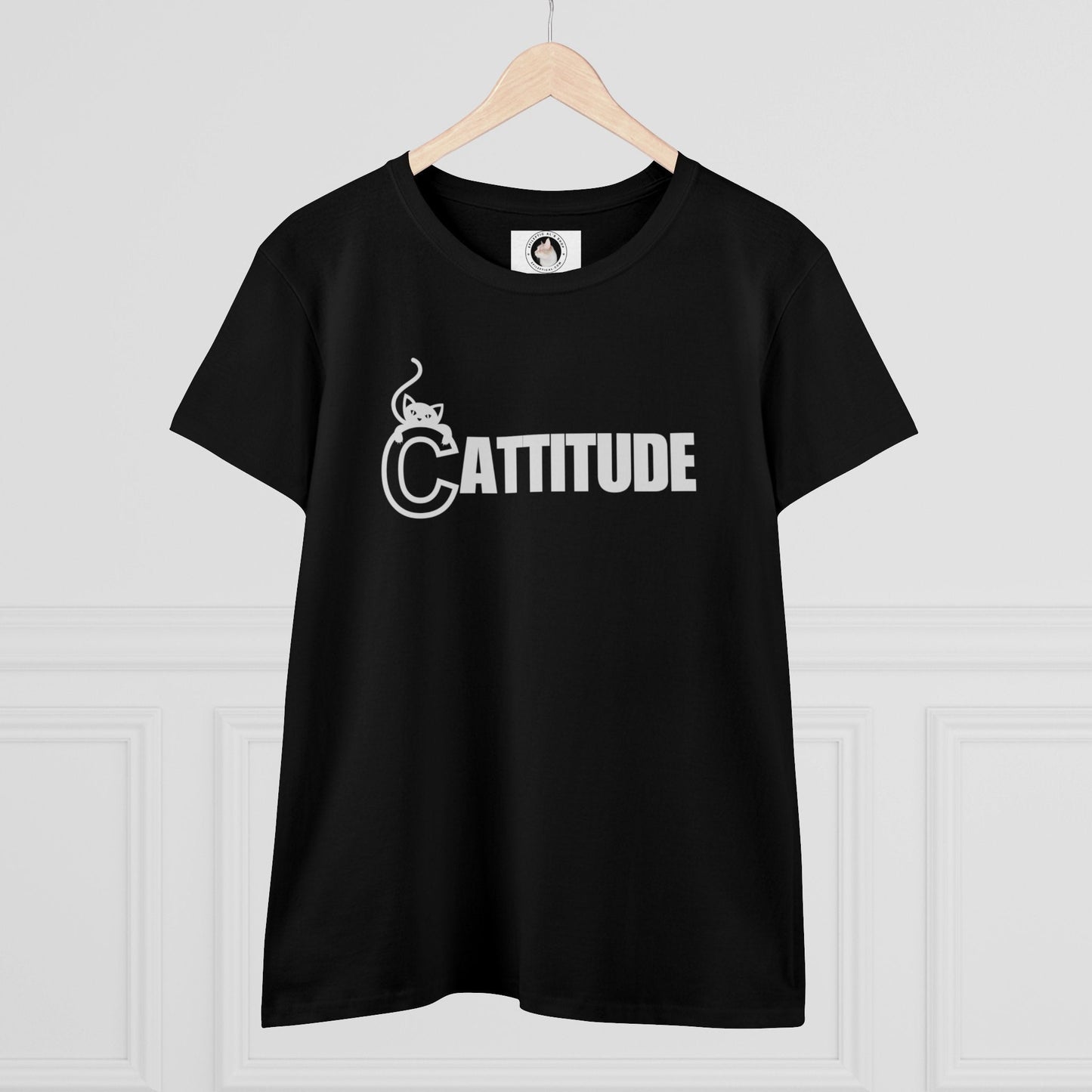 Cattitude Women's Midweight Cotton Tee