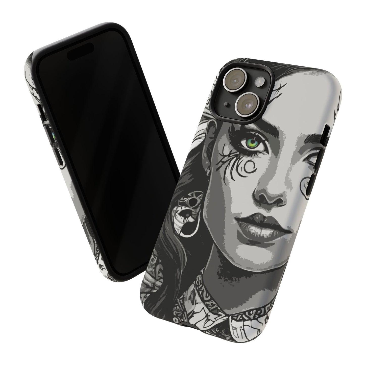 Green Eyed Devilish Beauty Tough Phone Case
