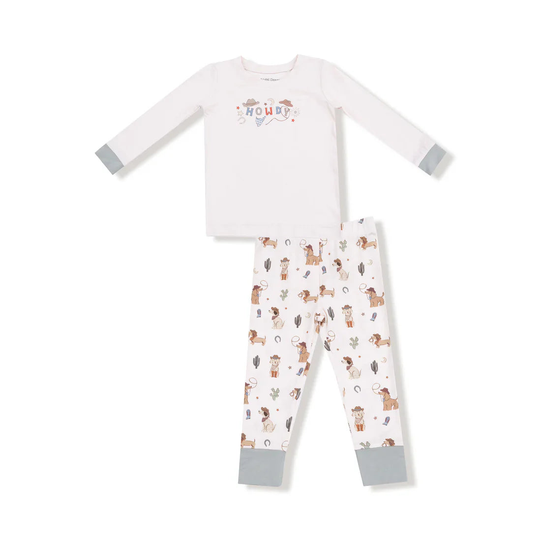 Cowboy Dogs Long Sleeve Loungewear Set