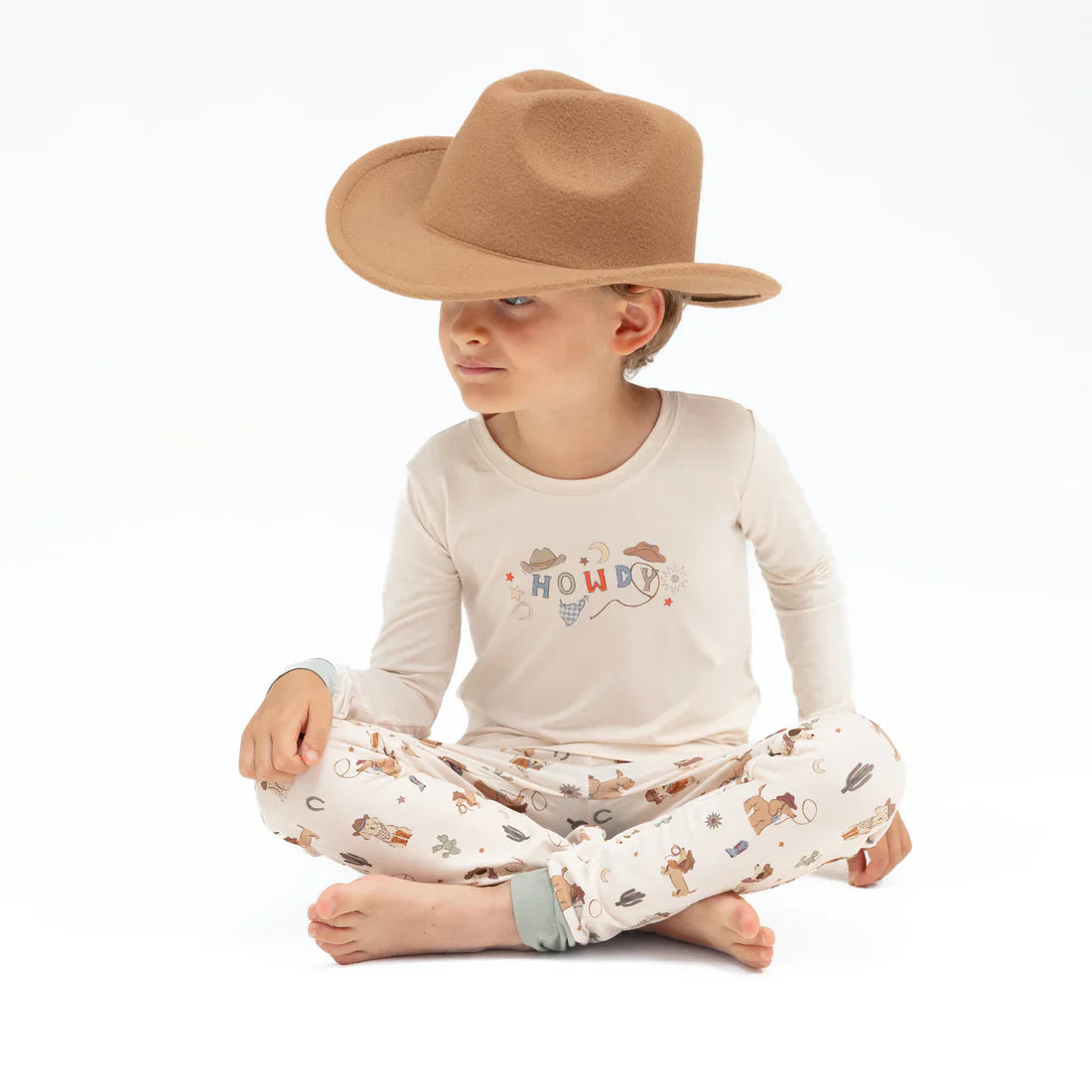 Cowboy Dogs Long Sleeve Loungewear Set