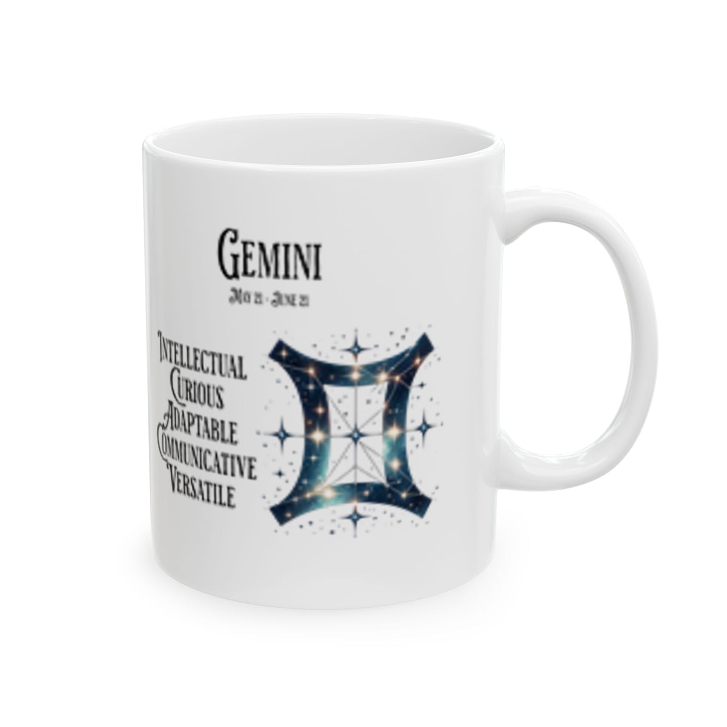 Personalized Zodiac Ceramic Mug - Intellect and Adaptability