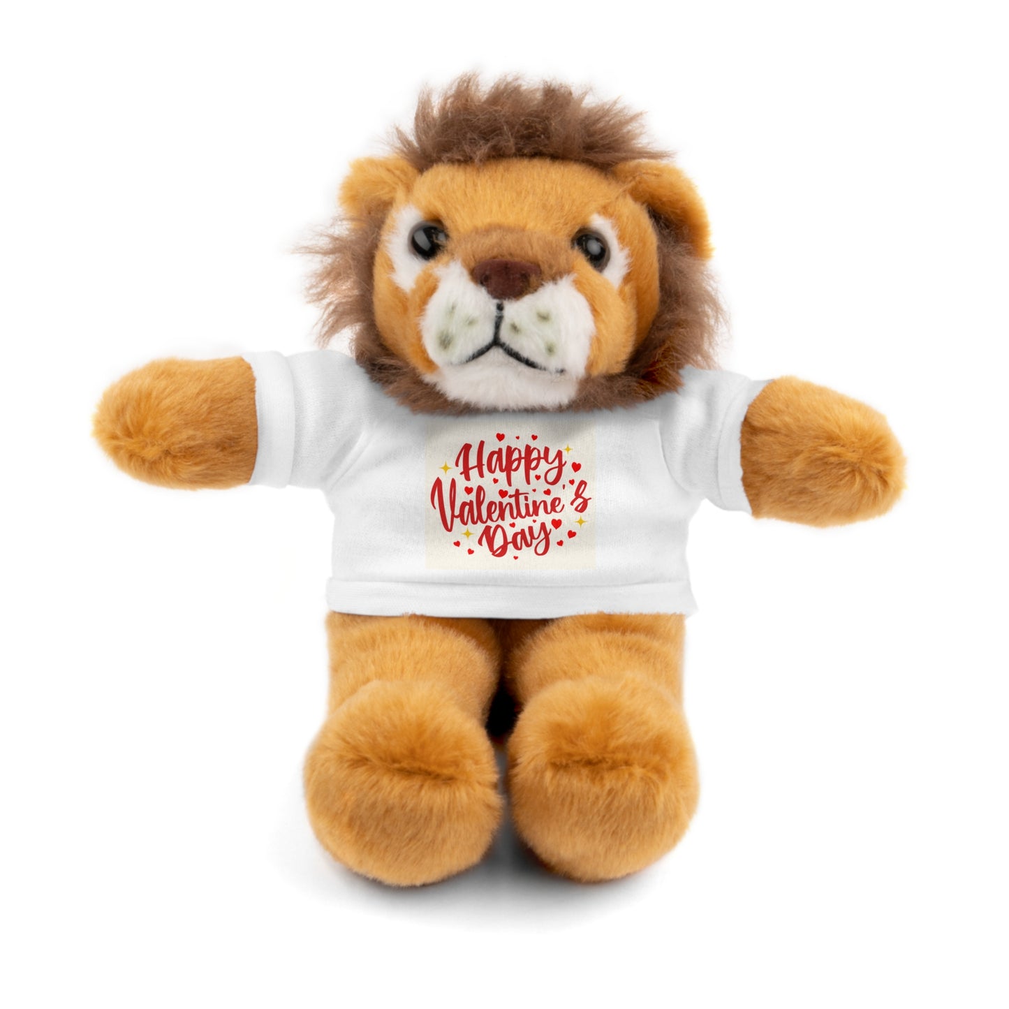 Happy Valentine Day Panda Stuffed Animal with Tee Aaria Tees