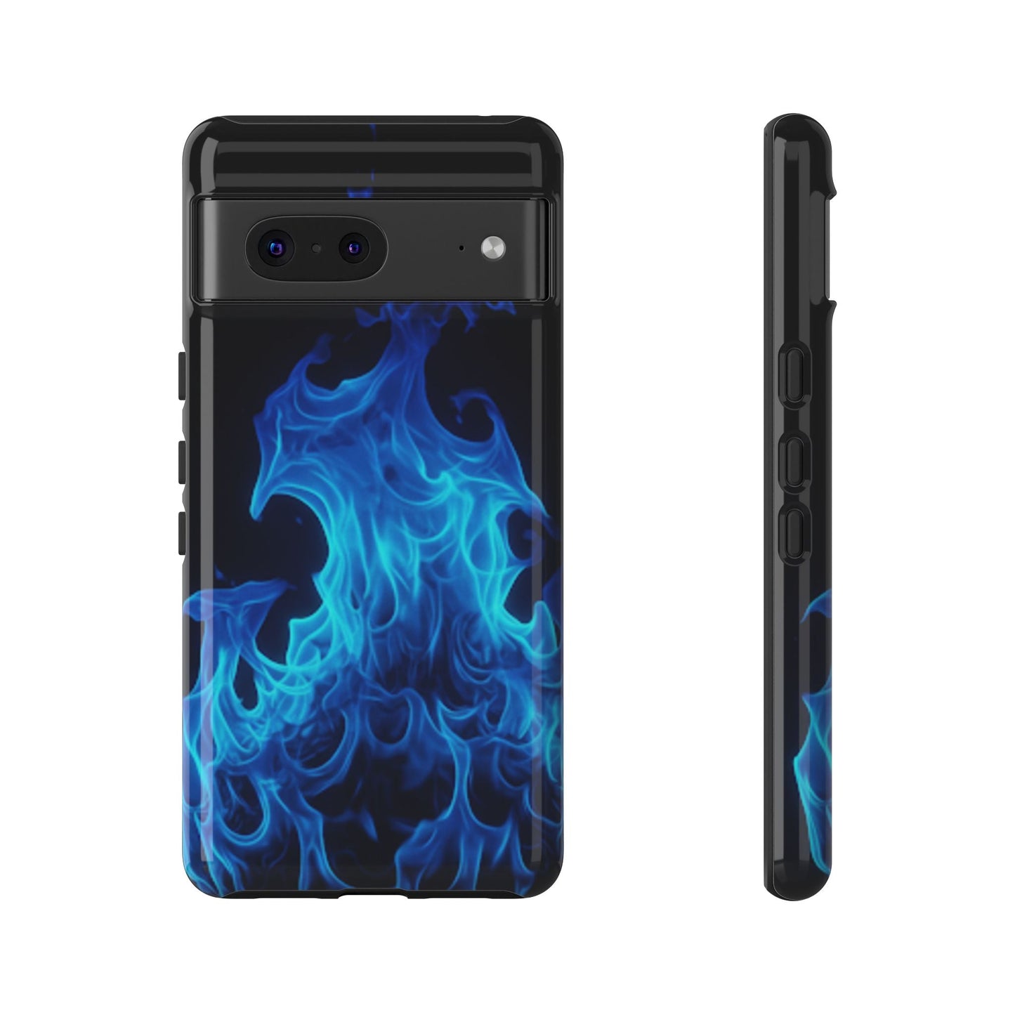 Blue Flames Tough Phone Case