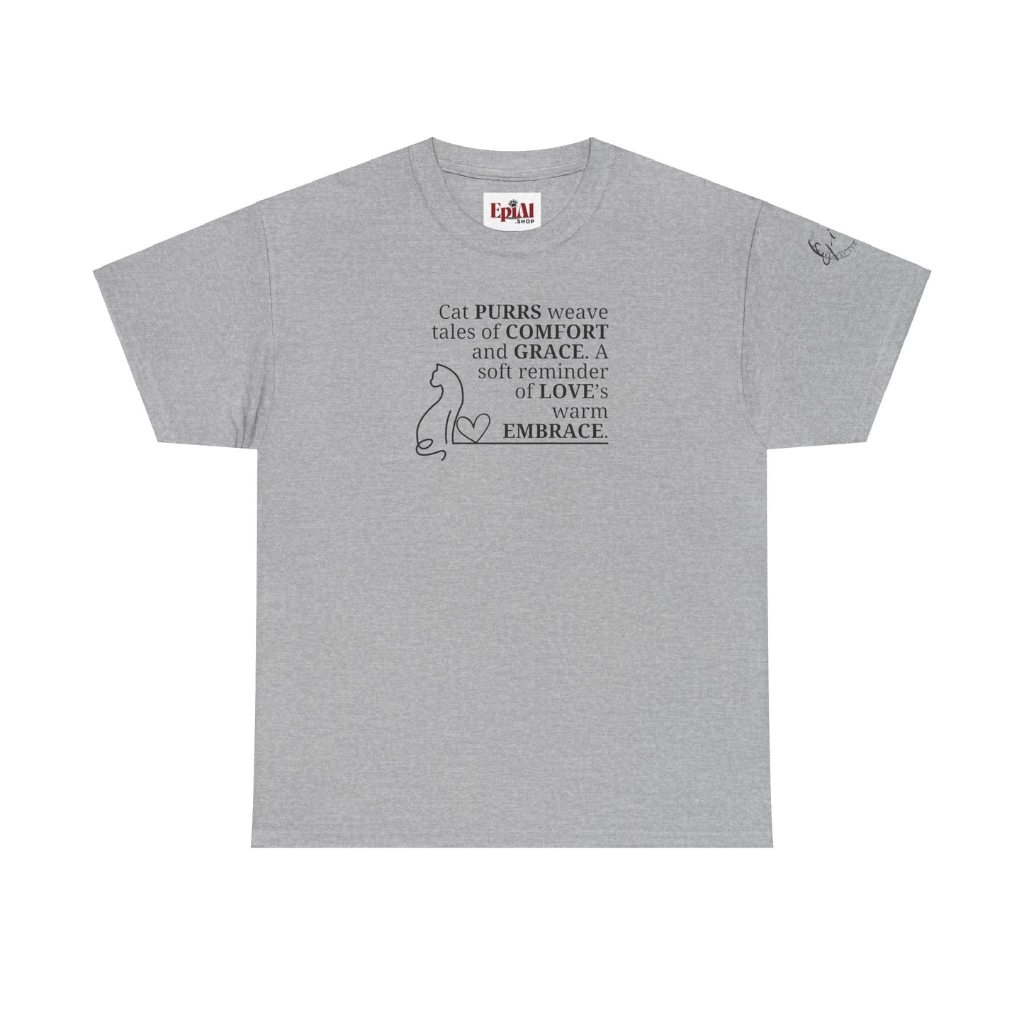Cat Purrs Unisex Heavy Cotton Tee