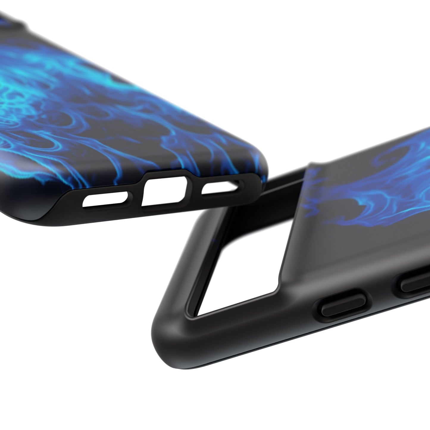 Blue Flames Tough Phone Case